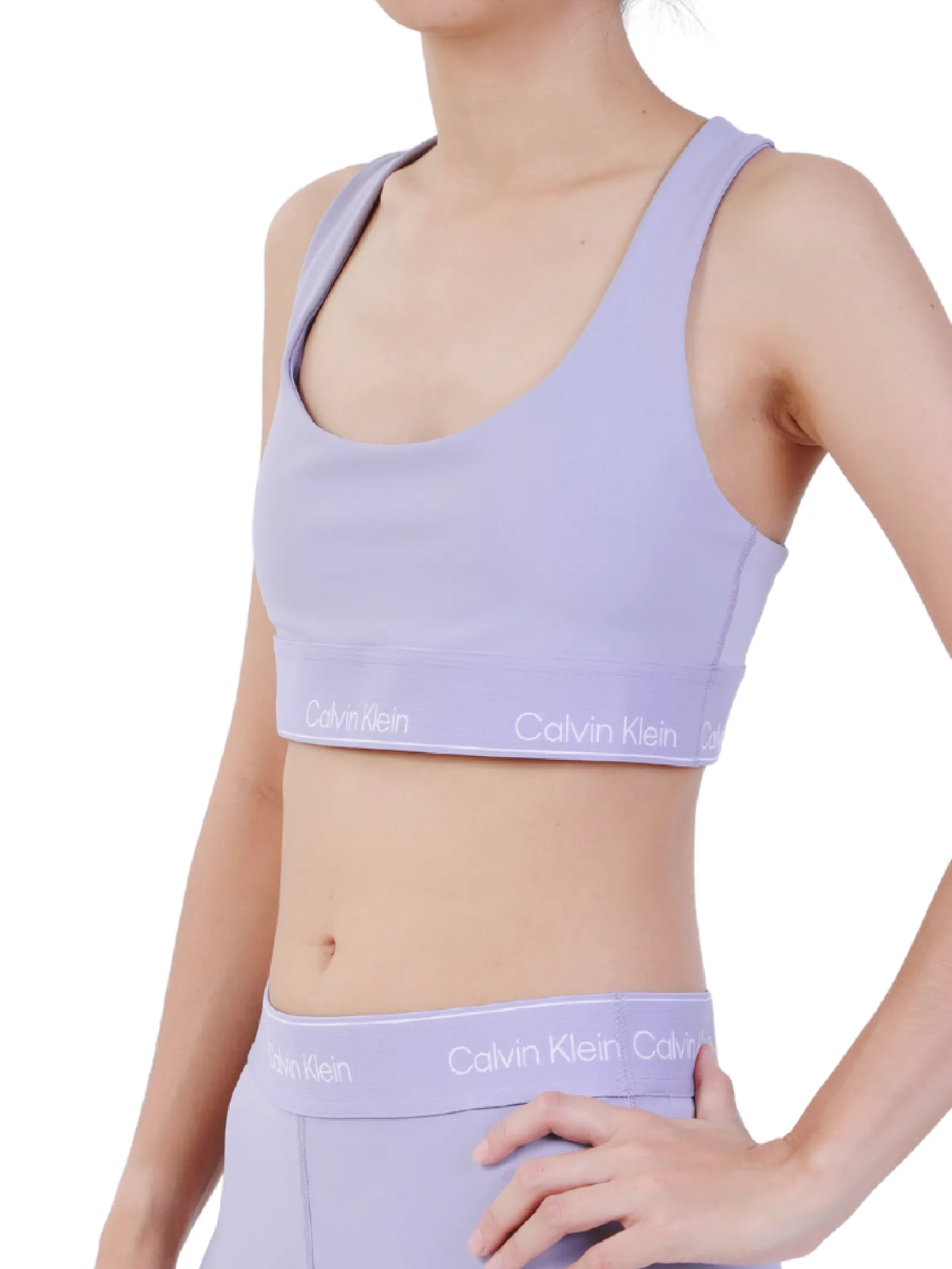 CALVIN KLEIN Women's Essentials Modern Medium Support Bra Violet CALVIN KLEIN Women's Essentials Modern Medium Support Bra Violet