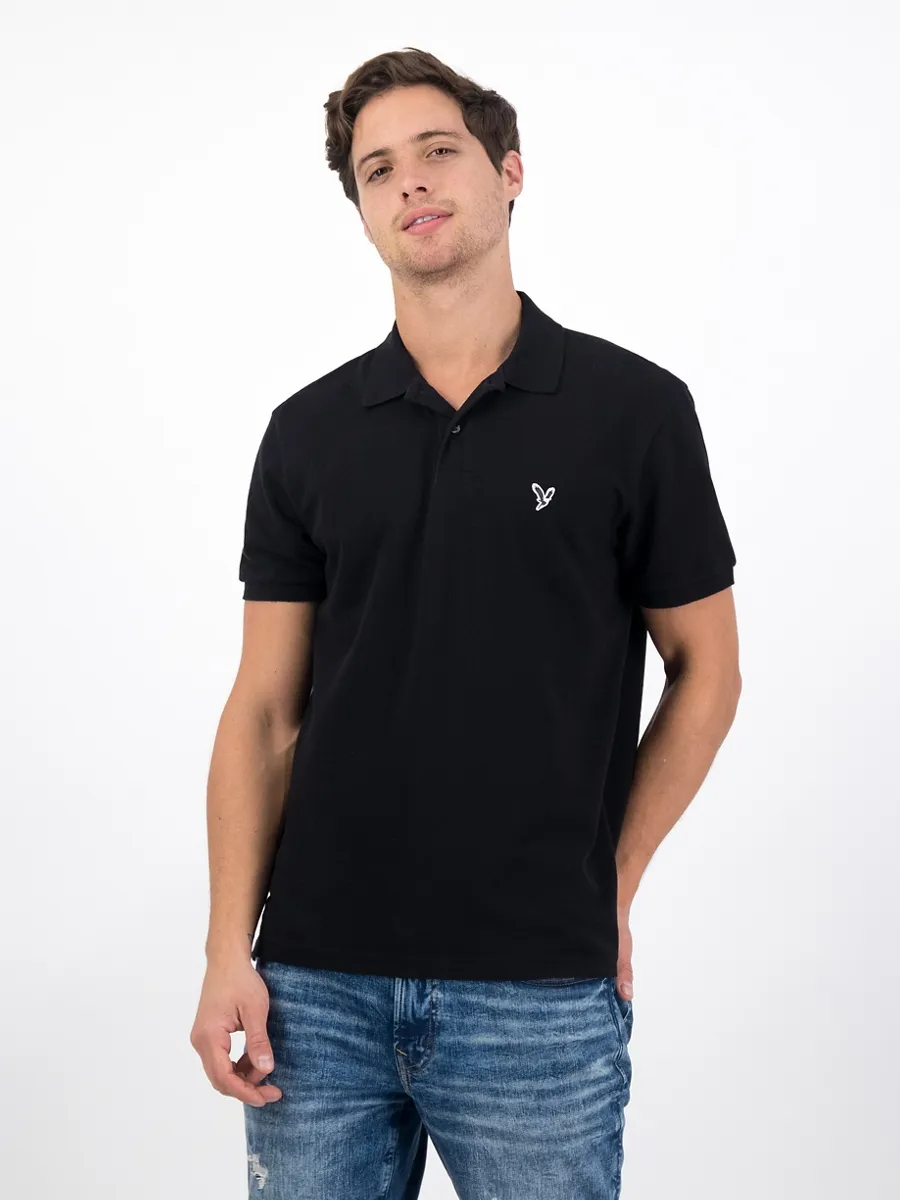American Eagle MEN P - STANDARD FIT COTTON/FLEX POLO -INTL 001 BLACK American Eagle MEN P - STANDARD FIT COTTON/FLEX POLO -INTL 001 BLACK