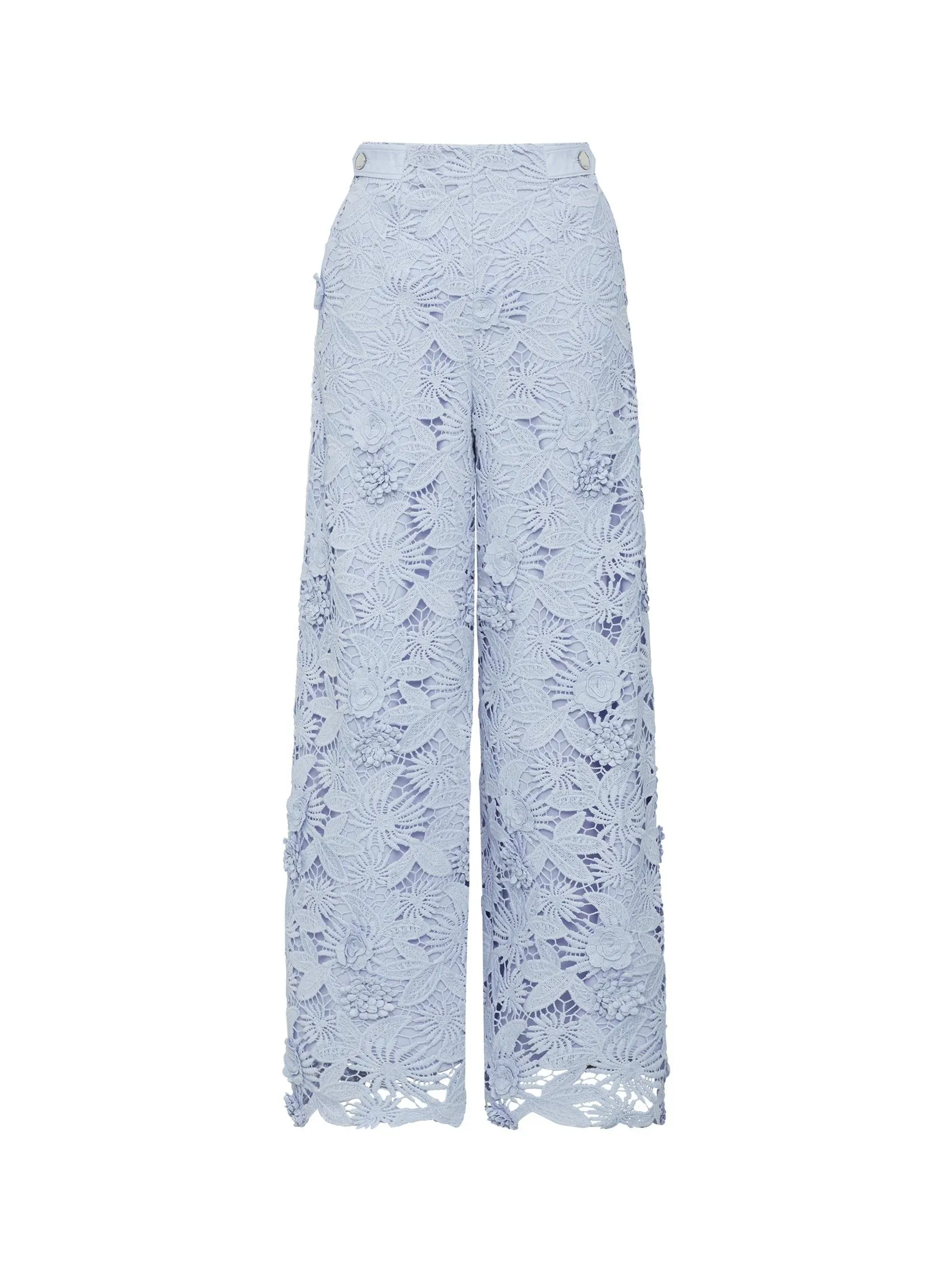 ASAVA ( AW24 )Daniella Floral-lace Women Culotte Pants Blue ASAVA ( AW24 )Daniella Floral-lace Women Culotte Pants Blue