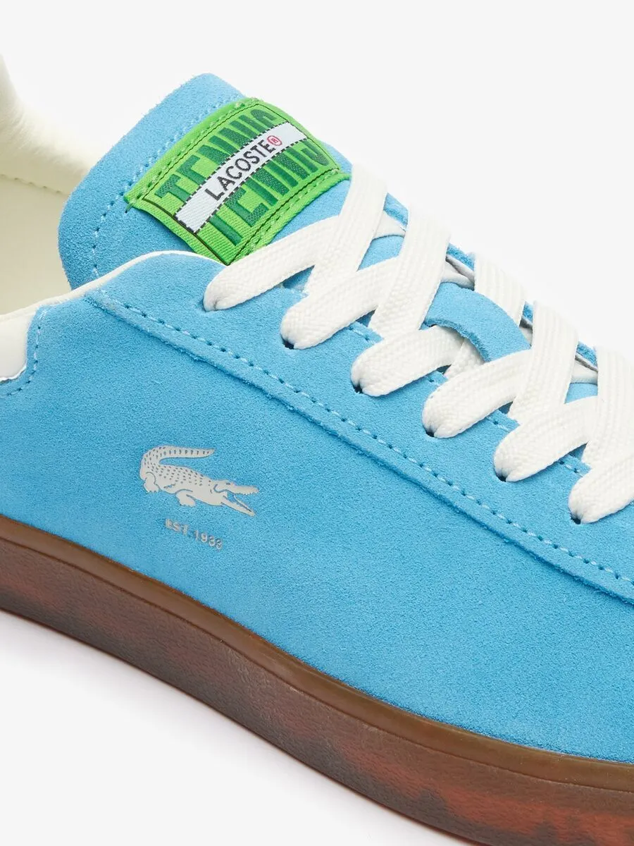 LACOSTE Blue Women’s Baseshot Suede Trainers LACOSTE Blue Women’s Baseshot Suede Trainers