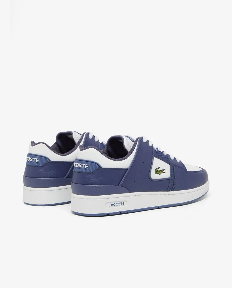 LACOSTE Men’s Court Cage Leather Sneakers Blue LACOSTE Men’s Court Cage Leather Sneakers Blue