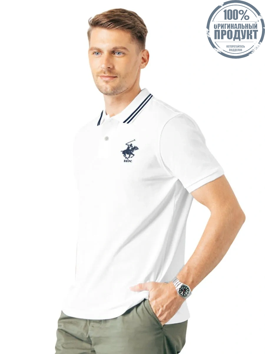 BEVERLY HILLS POLO CLUB White Men Polo Shirts Model BN2V006 BEVERLY HILLS POLO CLUB White Men Polo Shirts Model BN2V006