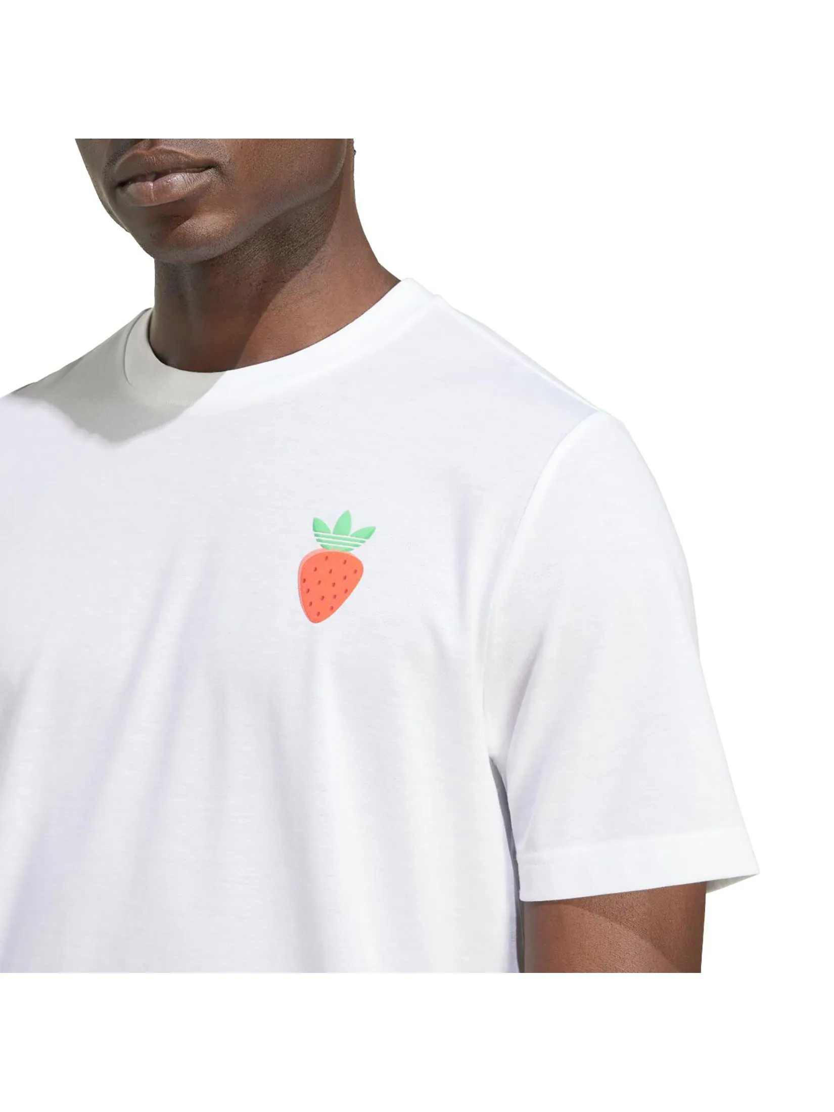 ADIDAS Men T-Shirt Tennis Graphic White ADIDAS Men T-Shirt Tennis Graphic White