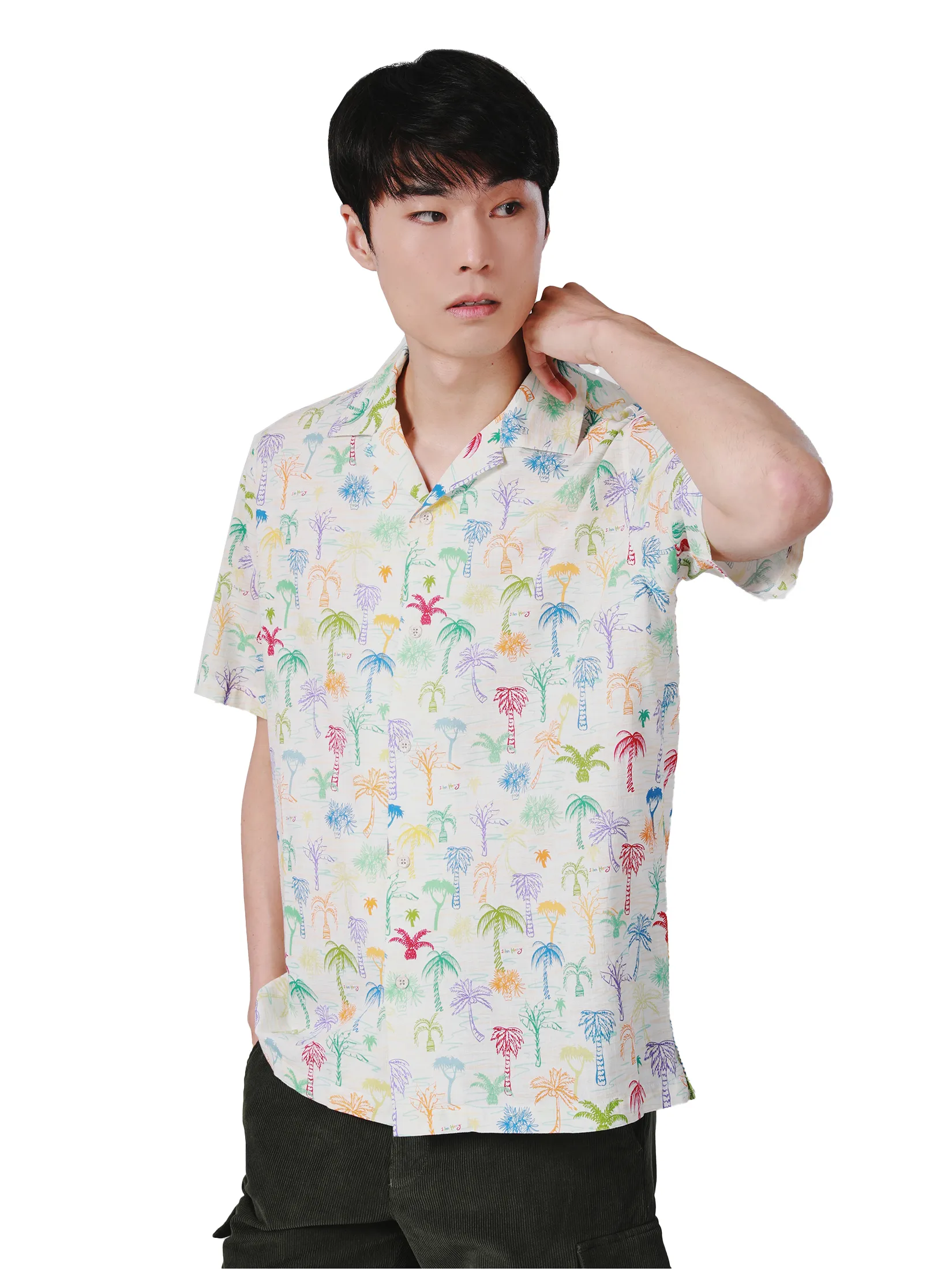 JOHN HENRY Men s Short Sleeves Hawaii Shirts (Relaxed Fit) SONGKRAN FESTIVAL White JOHN HENRY Men s Short Sleeves Hawaii Shirts (Relaxed Fit) SONGKRAN FESTIVAL White