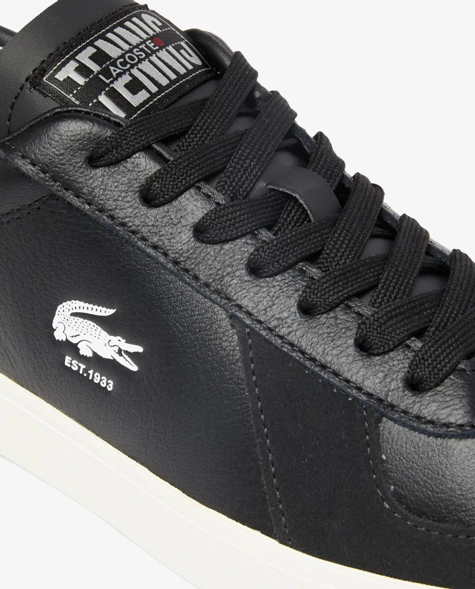 LACOSTE Men’s Baseshot Pro Leather Sneakers Black LACOSTE Men’s Baseshot Pro Leather Sneakers Black