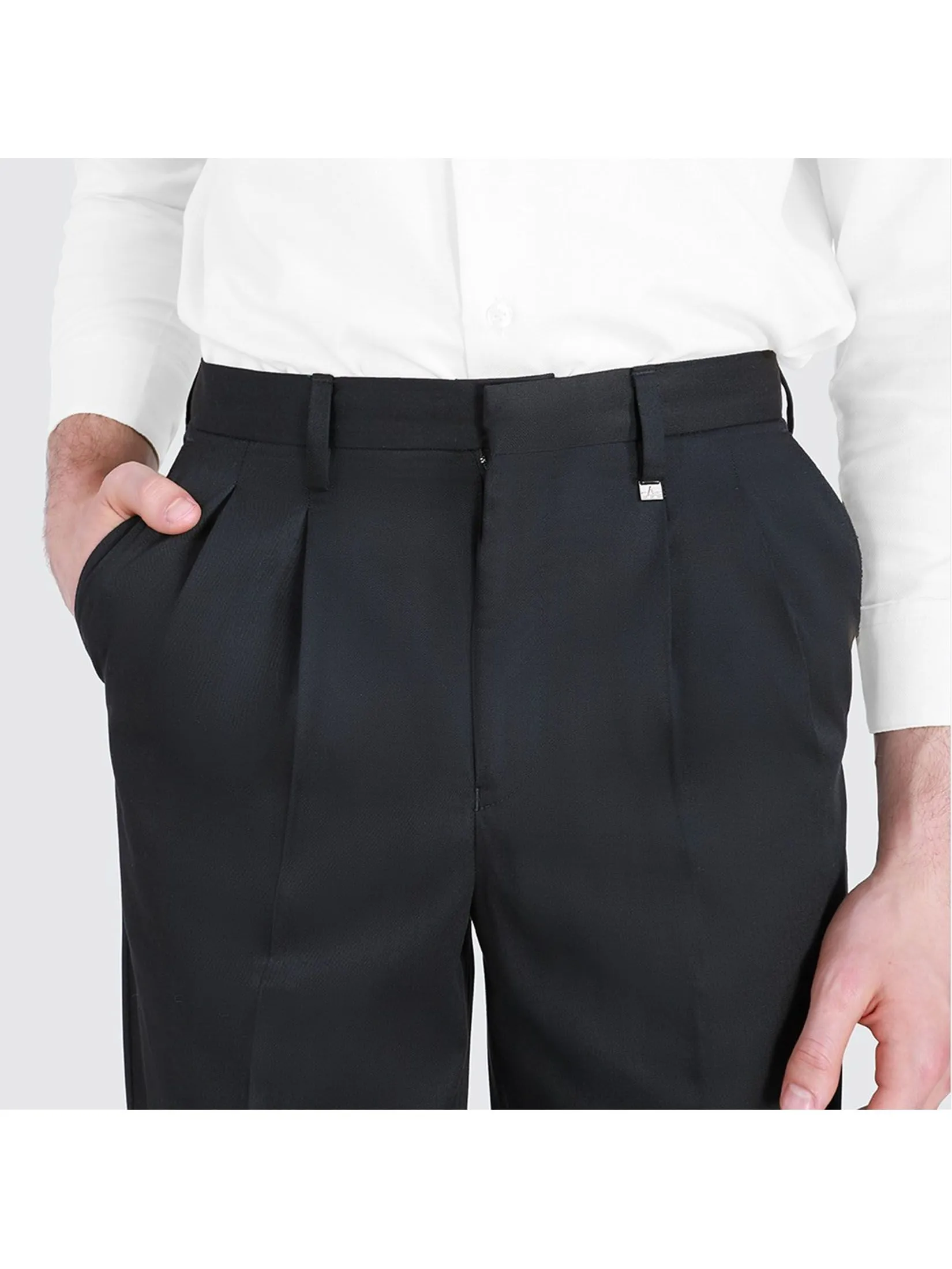 ARROW Men s Pants Comfort Fit Pleated Black MSCC8A4 ARROW Men s Pants Comfort Fit Pleated Black MSCC8A4