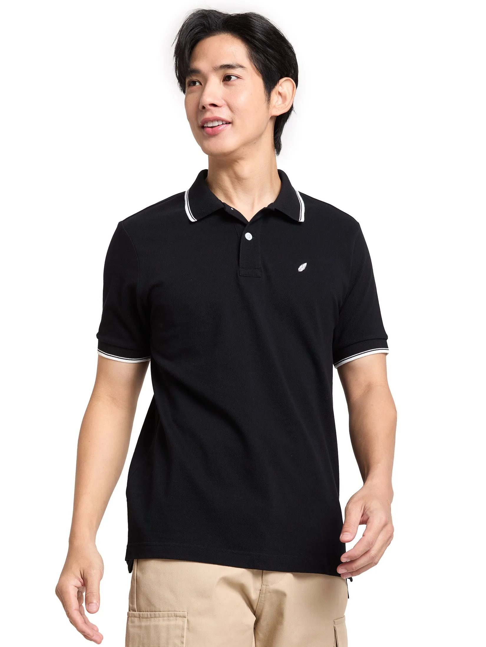 PACIFIC UNION Men Polo Shirt with Tipped Collar Basic Regular fit PACIFIC UNION Men Polo Shirt with Tipped Collar Basic Regular fit