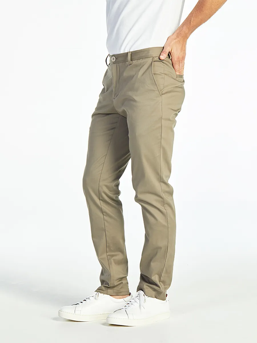 ELLE HOMME MEN SLIM CHINO PANTS W8L275KA - KHAKI ELLE HOMME MEN SLIM CHINO PANTS W8L275KA - KHAKI