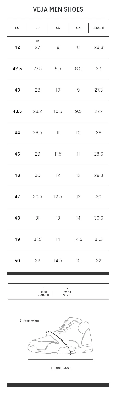 VEJA Men Sneaker Campo Chromefree Leather Extra White Black VEJA Men Sneaker Campo Chromefree Leather Extra White Black