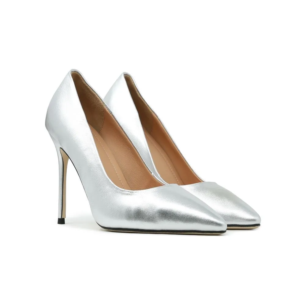 SHU CELEB HEELS 4" IN MILAN SWSC0801-SV41-SILVER SHU CELEB HEELS 4" IN MILAN SWSC0801-SV41-SILVER