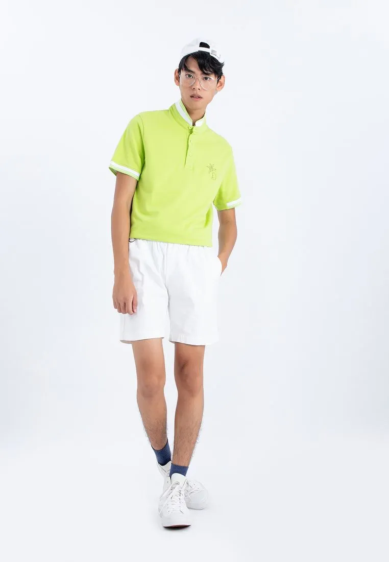OASIS Green Colourful Polo Shirt OASIS Green Colourful Polo Shirt