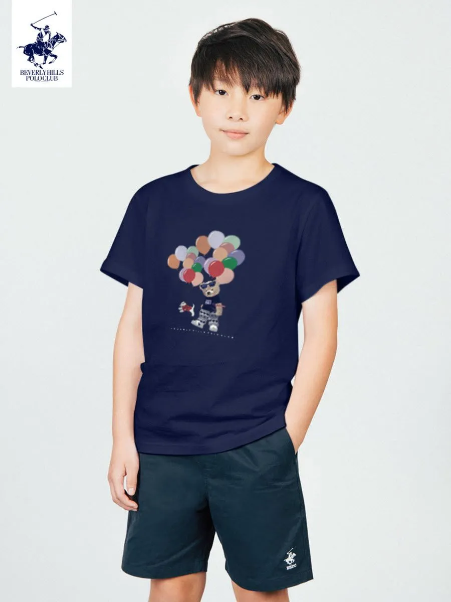 BEVERLY HILLS POLO CLUB Dark Blue T-Shirt Family SET Model BNSG106