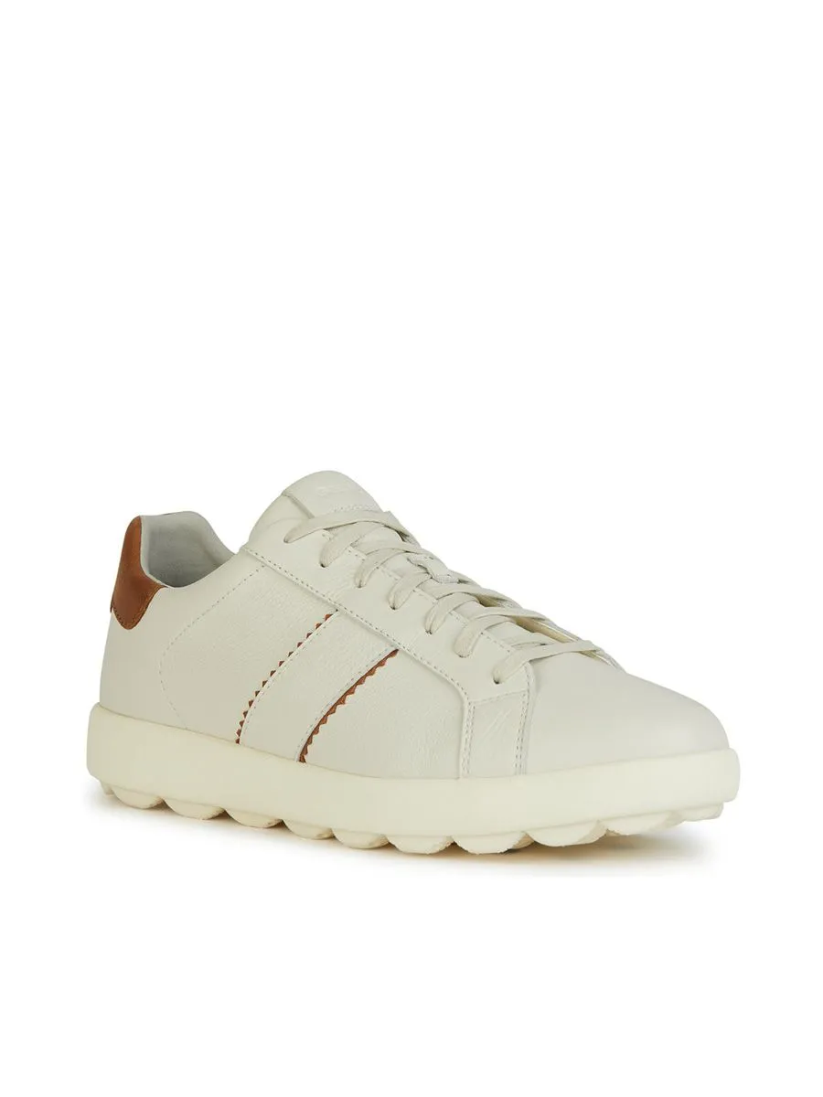 GEOX Men Sneaker U Spherica Vs EC4 White/LT Brown GEOX Men Sneaker U Spherica Vs EC4 White/LT Brown