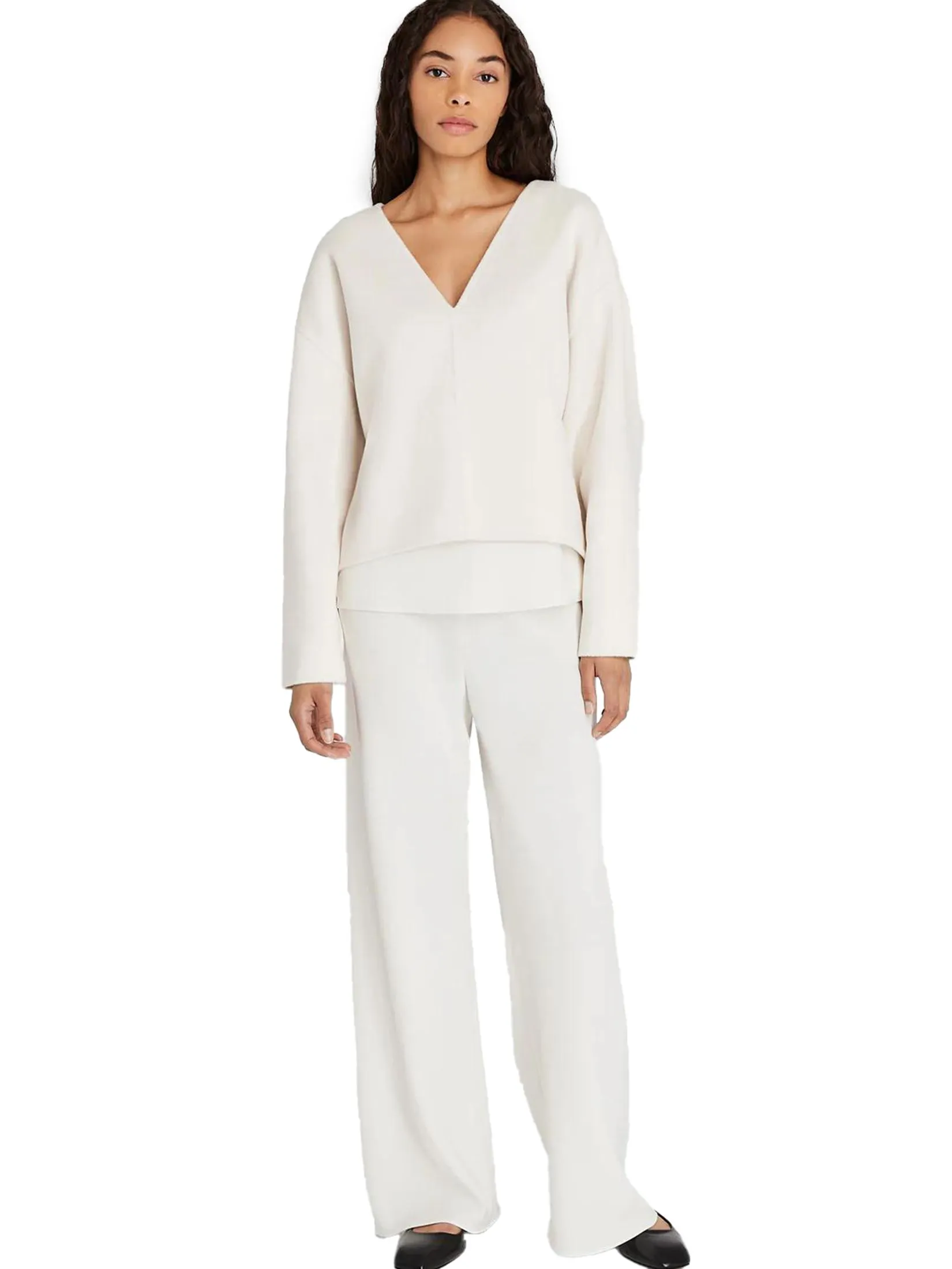 CLUB MONACO Women Pants Bias Cut White CLUB MONACO Women Pants Bias Cut White