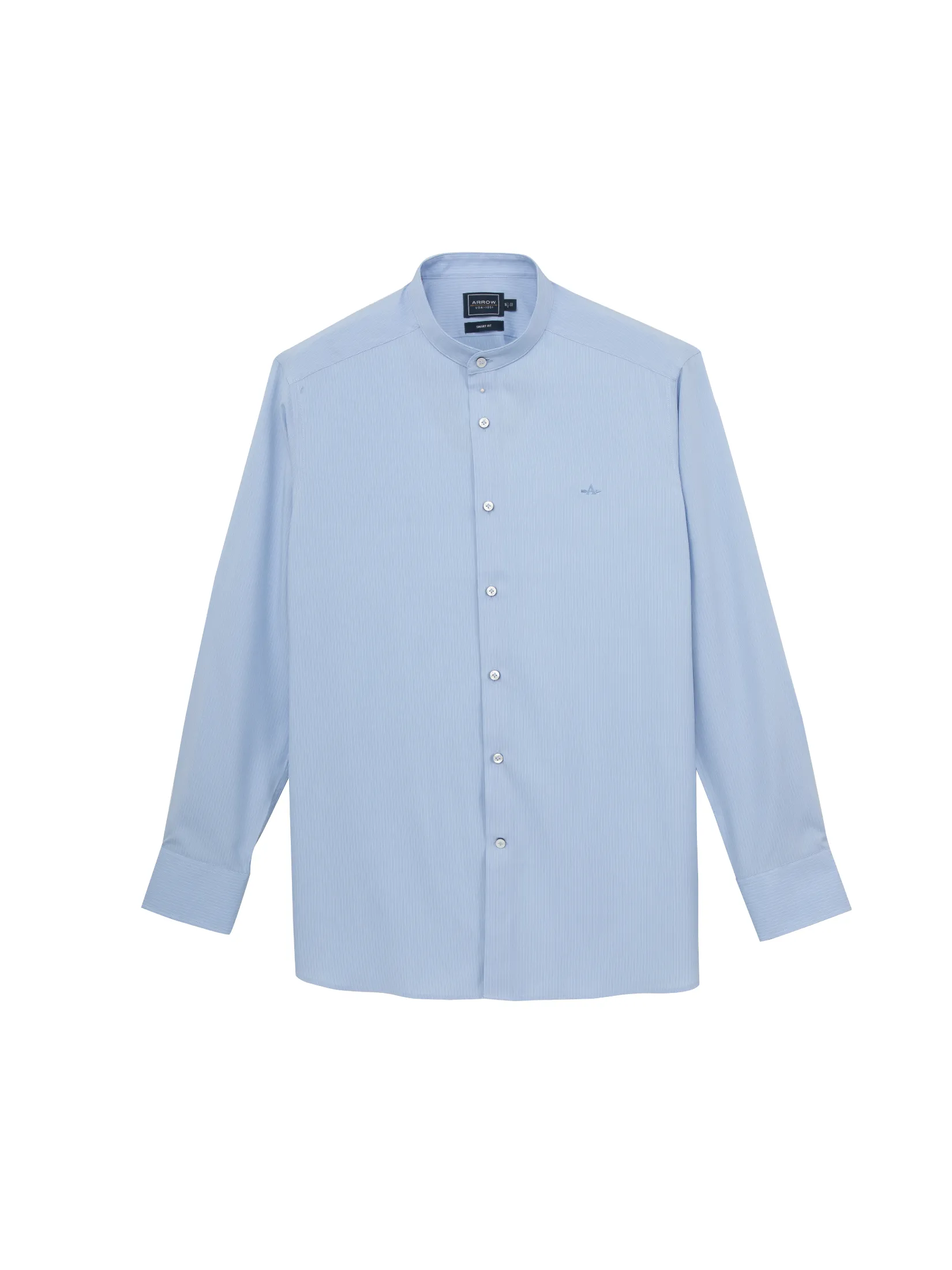 ARROW Mandarin collar shirt long sleeves SMART style MACM305BU  - Blue ARROW Mandarin collar shirt long sleeves SMART style MACM305BU  - Blue