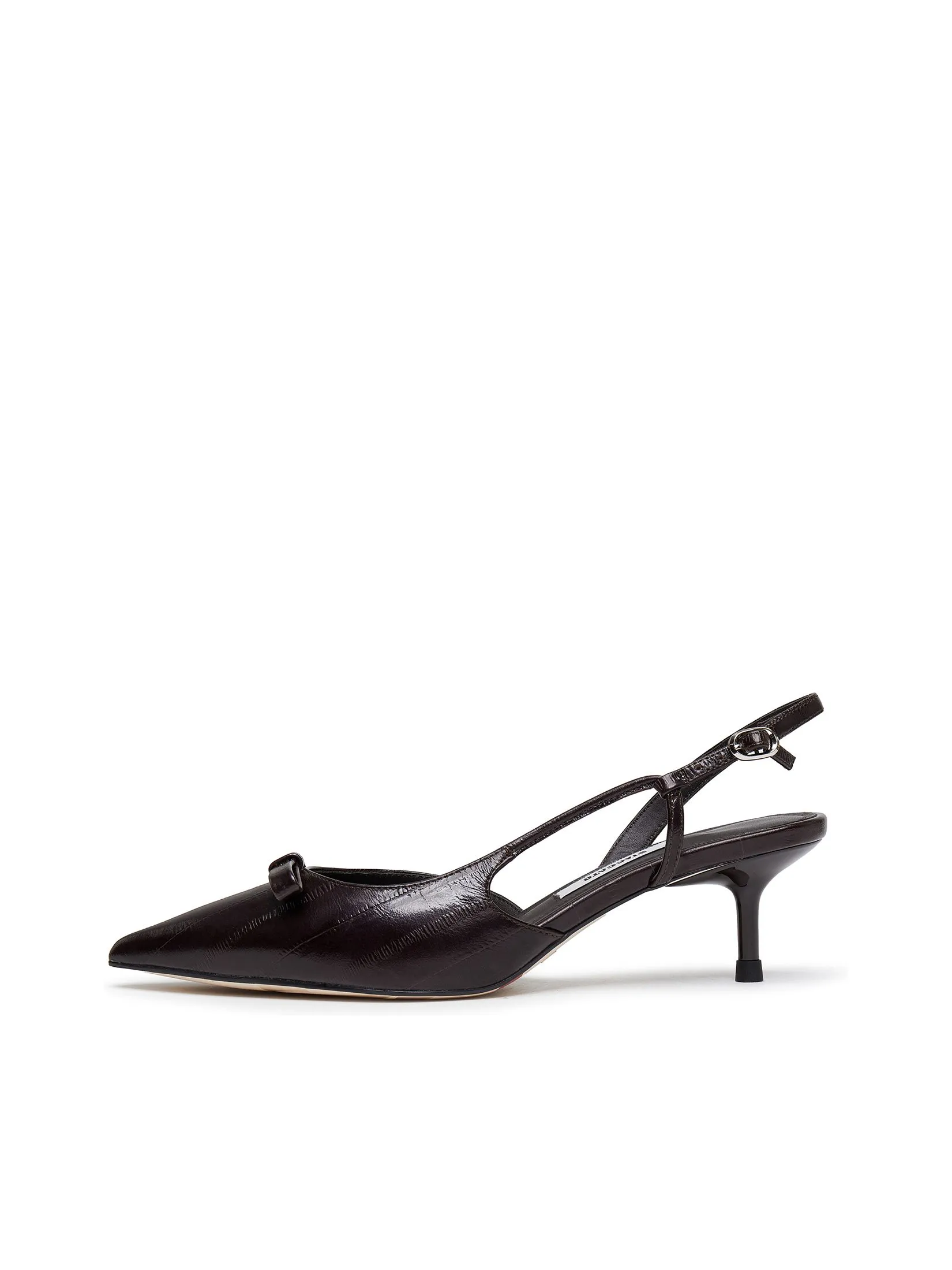 STACCATO Women Heel Slippers Slingback With Bow Detail STACCATO Women Heel Slippers Slingback With Bow Detail