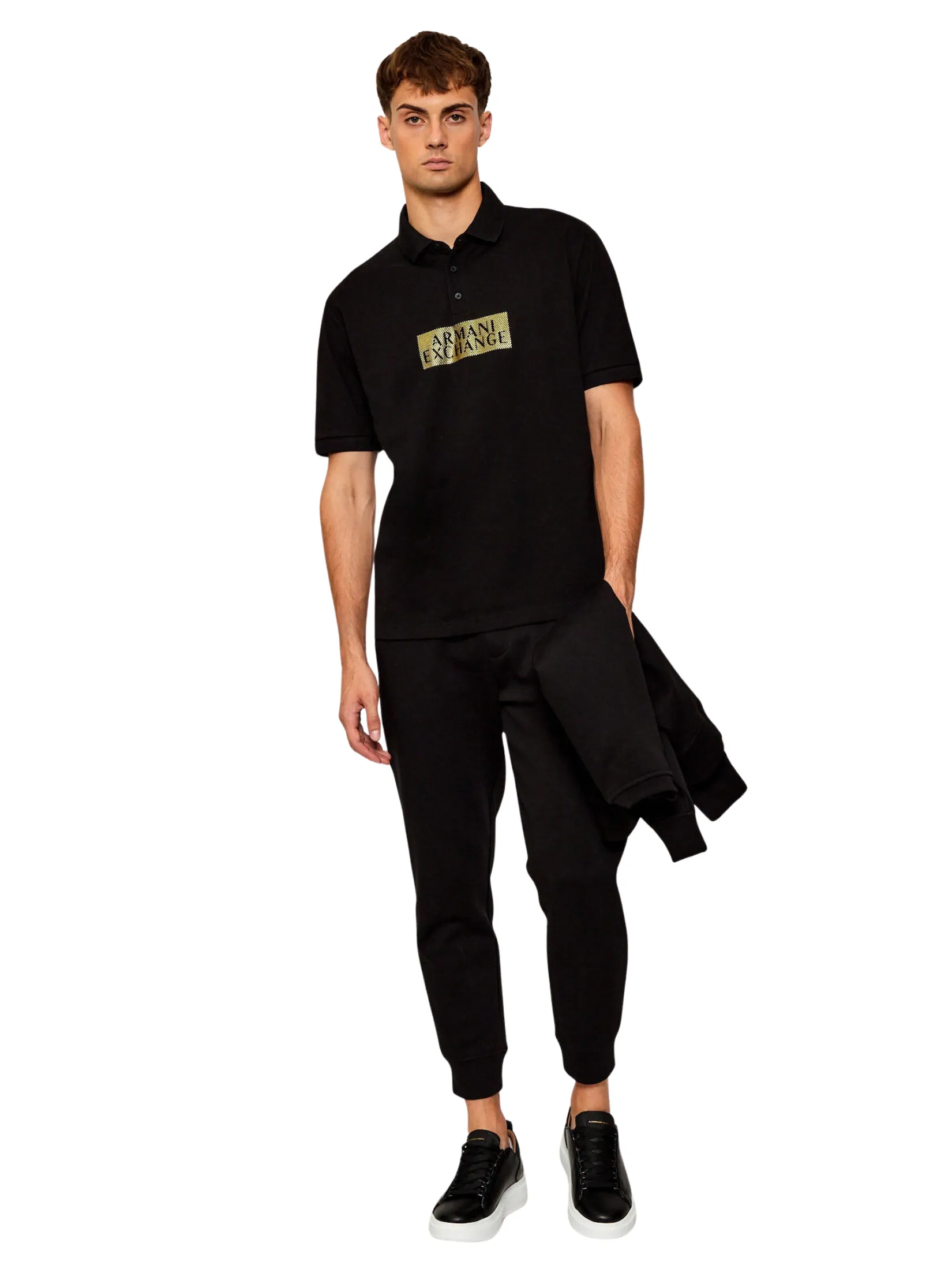 ARMANI EXCHANGE Polo Men XM001885-AF13026-MC237 Black ARMANI EXCHANGE Polo Men XM001885-AF13026-MC237 Black