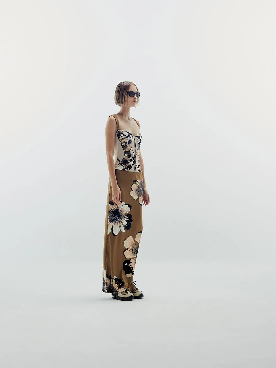 Blackdog BKK Women Multicolor calla print maxi dress Blackdog BKK Women Multicolor calla print maxi dress
