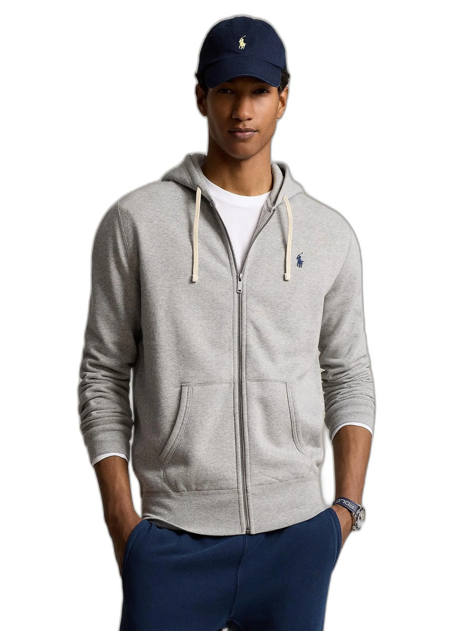 POLO RALPH LAUREN Men Jacket-The RL Fleece Hoodie MNPOKNI16821624-Grey POLO RALPH LAUREN Men Jacket-The RL Fleece Hoodie MNPOKNI16821624-Grey