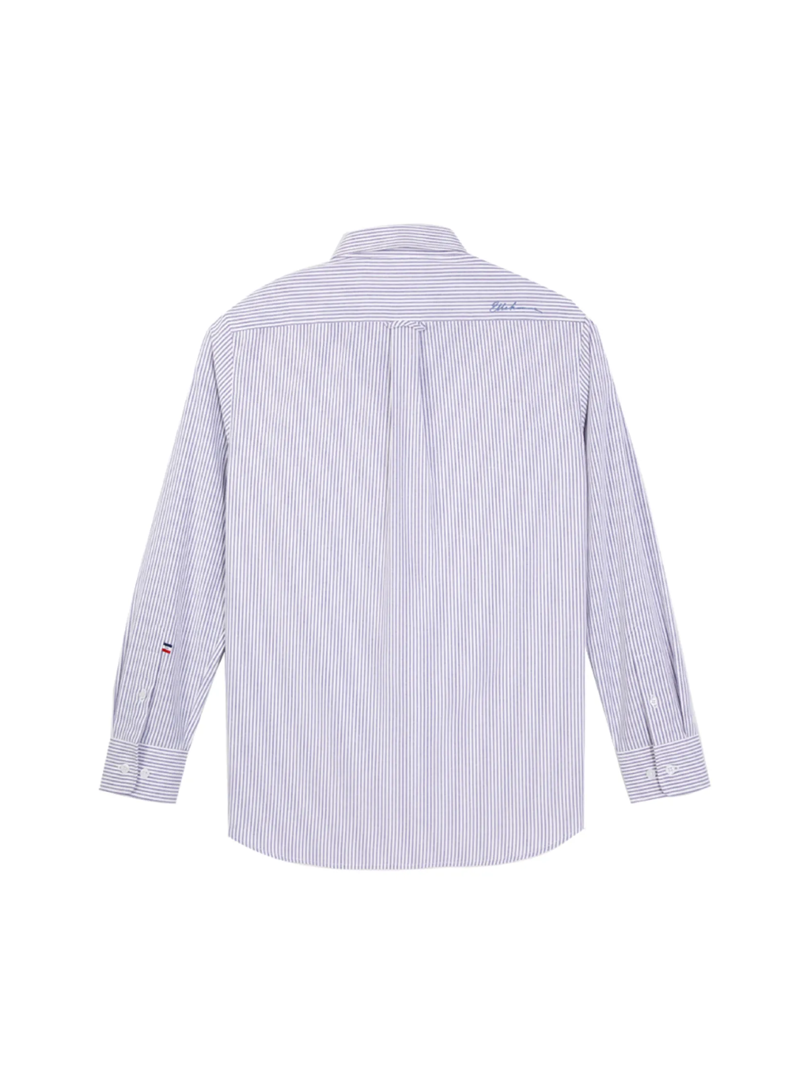 ELLE HOMME Men's long sleeved shirt W8B681 - White/Navy Blue ELLE HOMME Men's long sleeved shirt W8B681 - White/Navy Blue