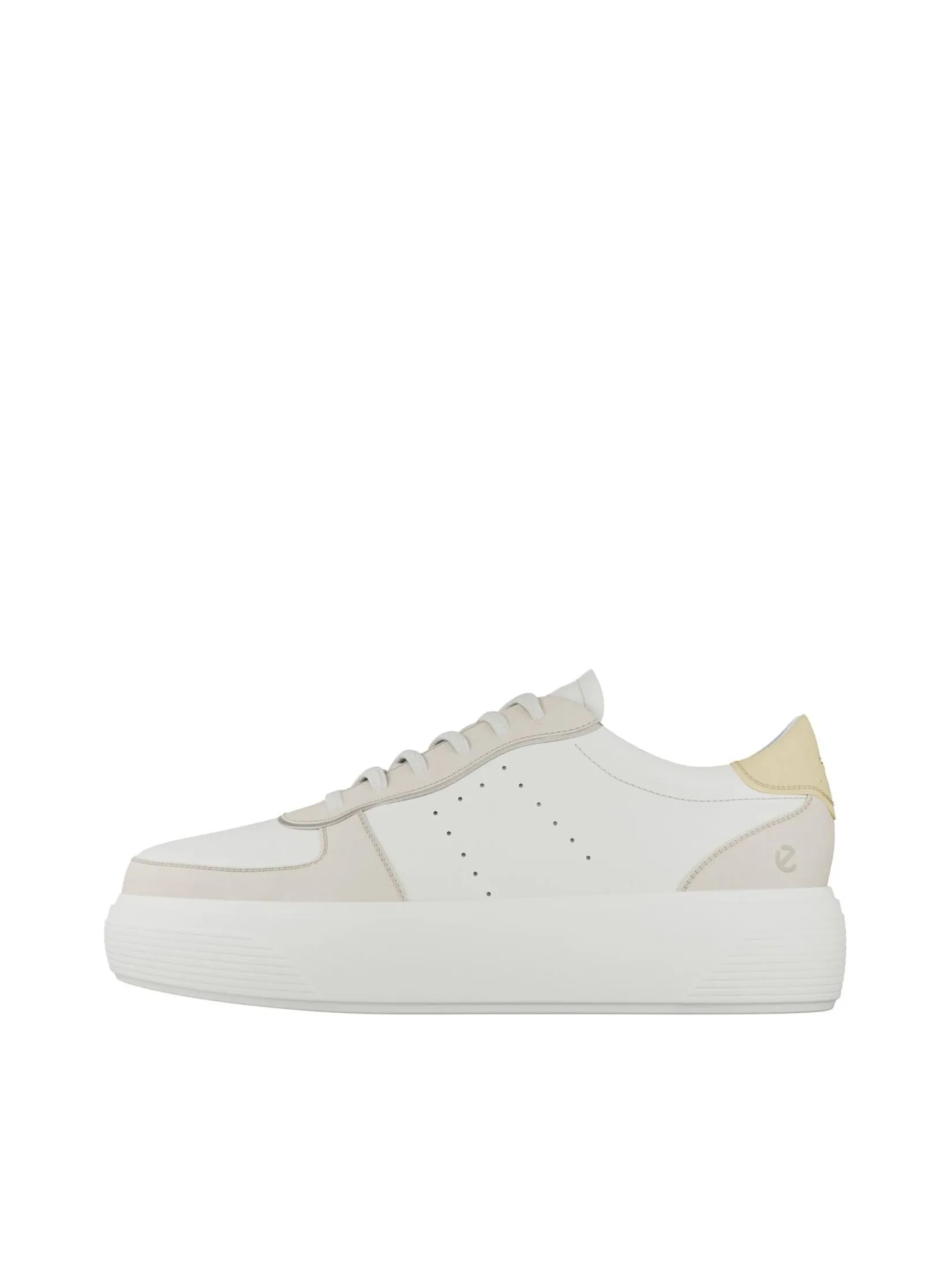 ECCO Women Sneakers STREET PLATFORM W Limestone/White/Straw ECCO Women Sneakers STREET PLATFORM W Limestone/White/Straw