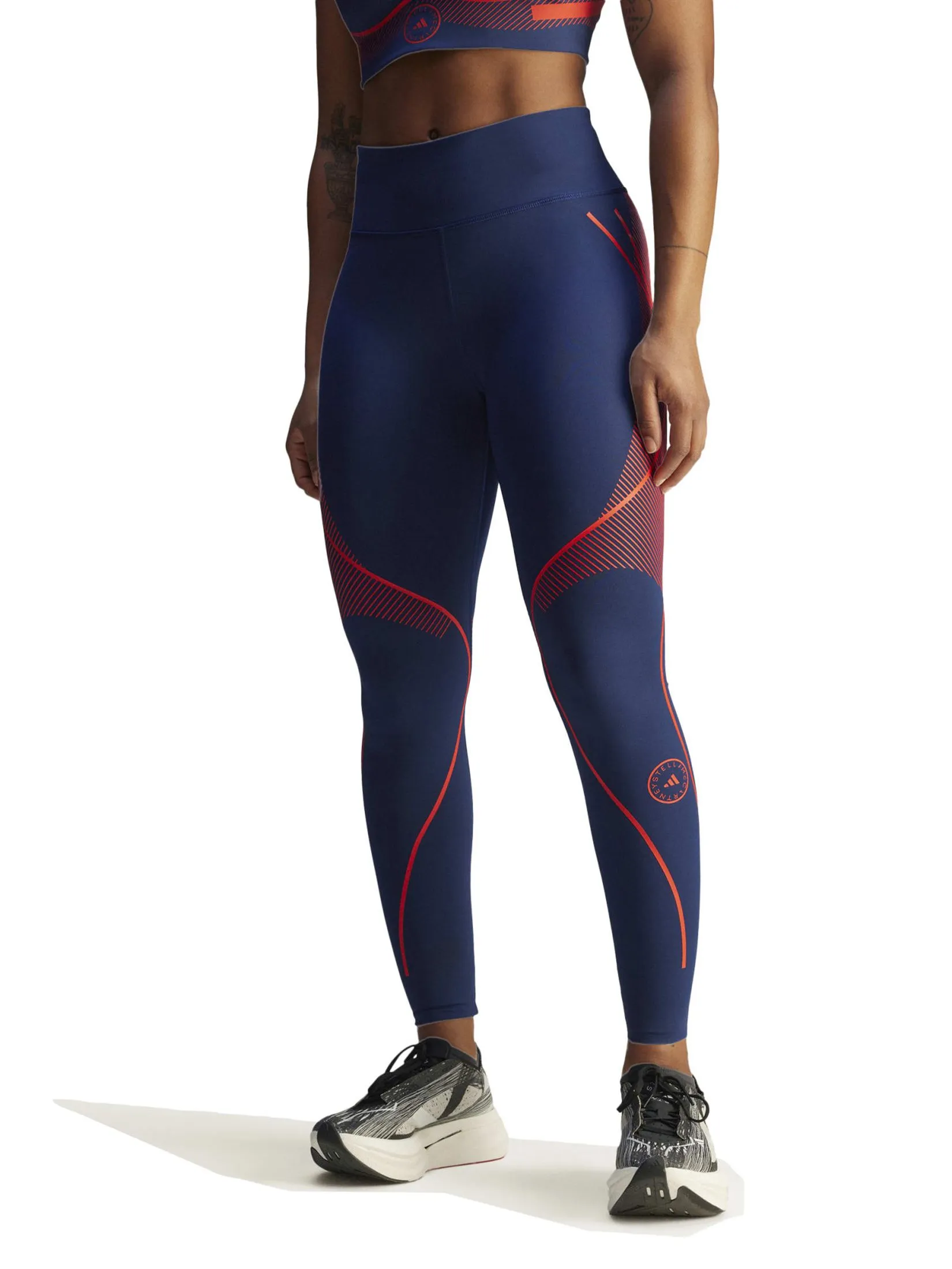 ADIDAS Women Leggings Adidas By Stella Mccartney Truepace Running Team Navy Blue 2 ADIDAS Women Leggings Adidas By Stella Mccartney Truepace Running Team Navy Blue 2
