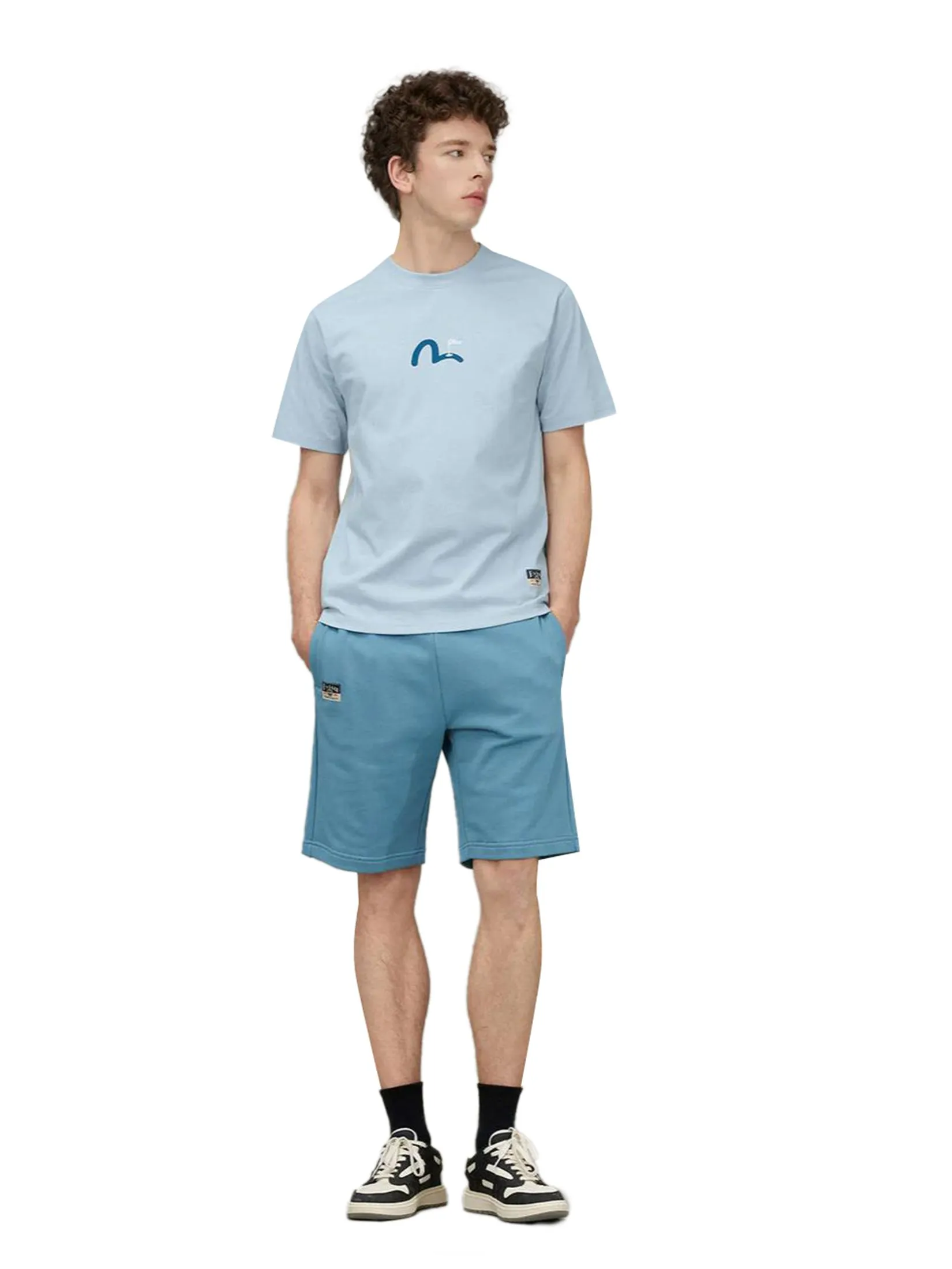 EVISU Men T-Shirt Golf-themed Godhead Print Regular Fit EVISU Men T-Shirt Golf-themed Godhead Print Regular Fit