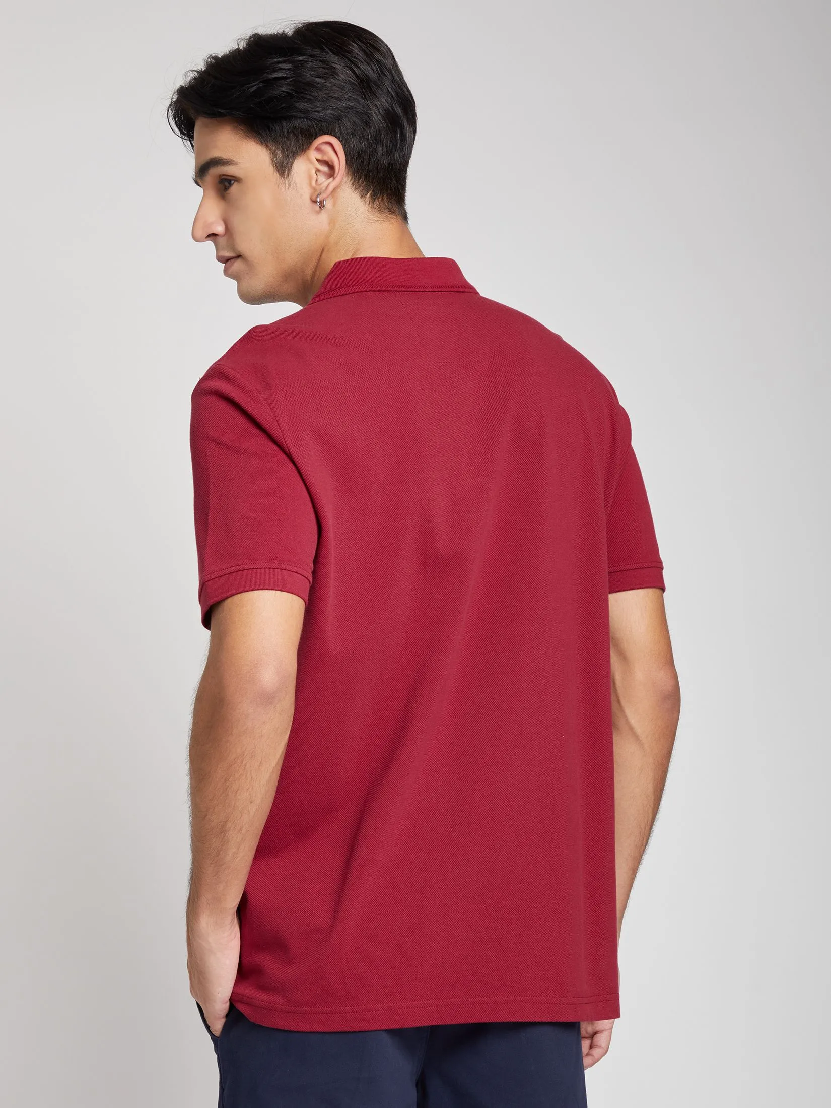 DEFRY 01 Men Polo Shirt 2412RPLM135 Red DEFRY 01 Men Polo Shirt 2412RPLM135 Red