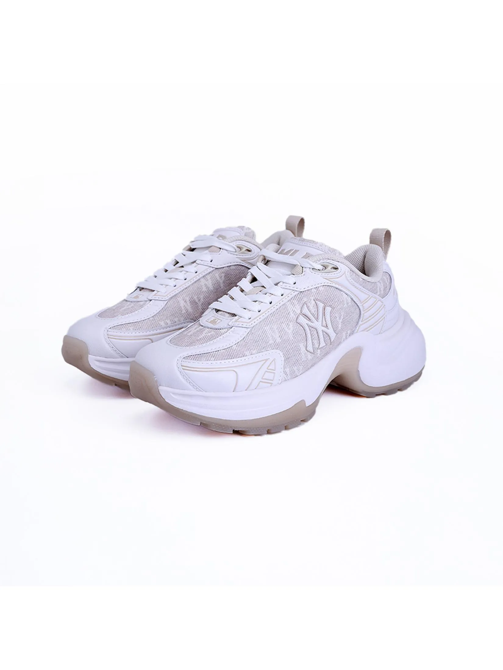 MLB Sneakers Unisex Xlg Chunky Denim Monogram Model 3ASHW065N 50BGS Beige MLB Sneakers Unisex Xlg Chunky Denim Monogram Model 3ASHW065N 50BGS Beige