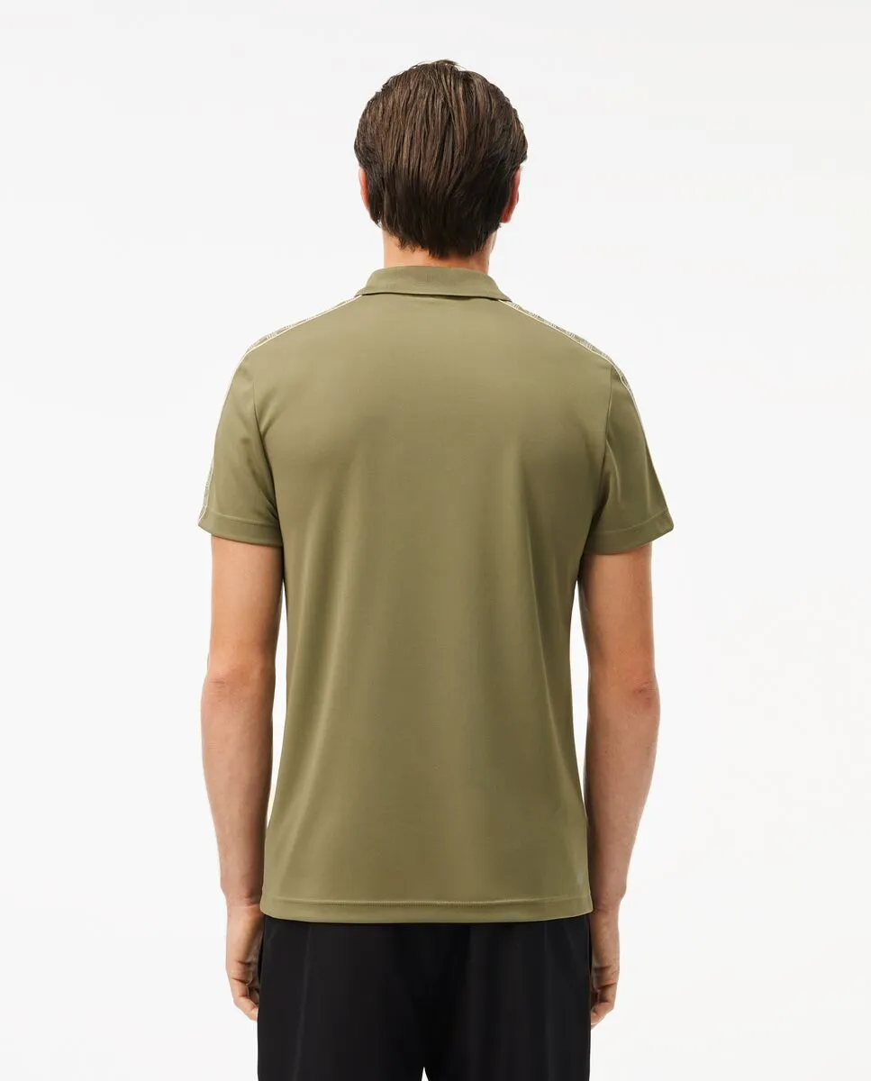 LACOSTE Regular Fit Ultra Dry Piqu  Tennis Polo Shirt Green LACOSTE Regular Fit Ultra Dry Piqu  Tennis Polo Shirt Green