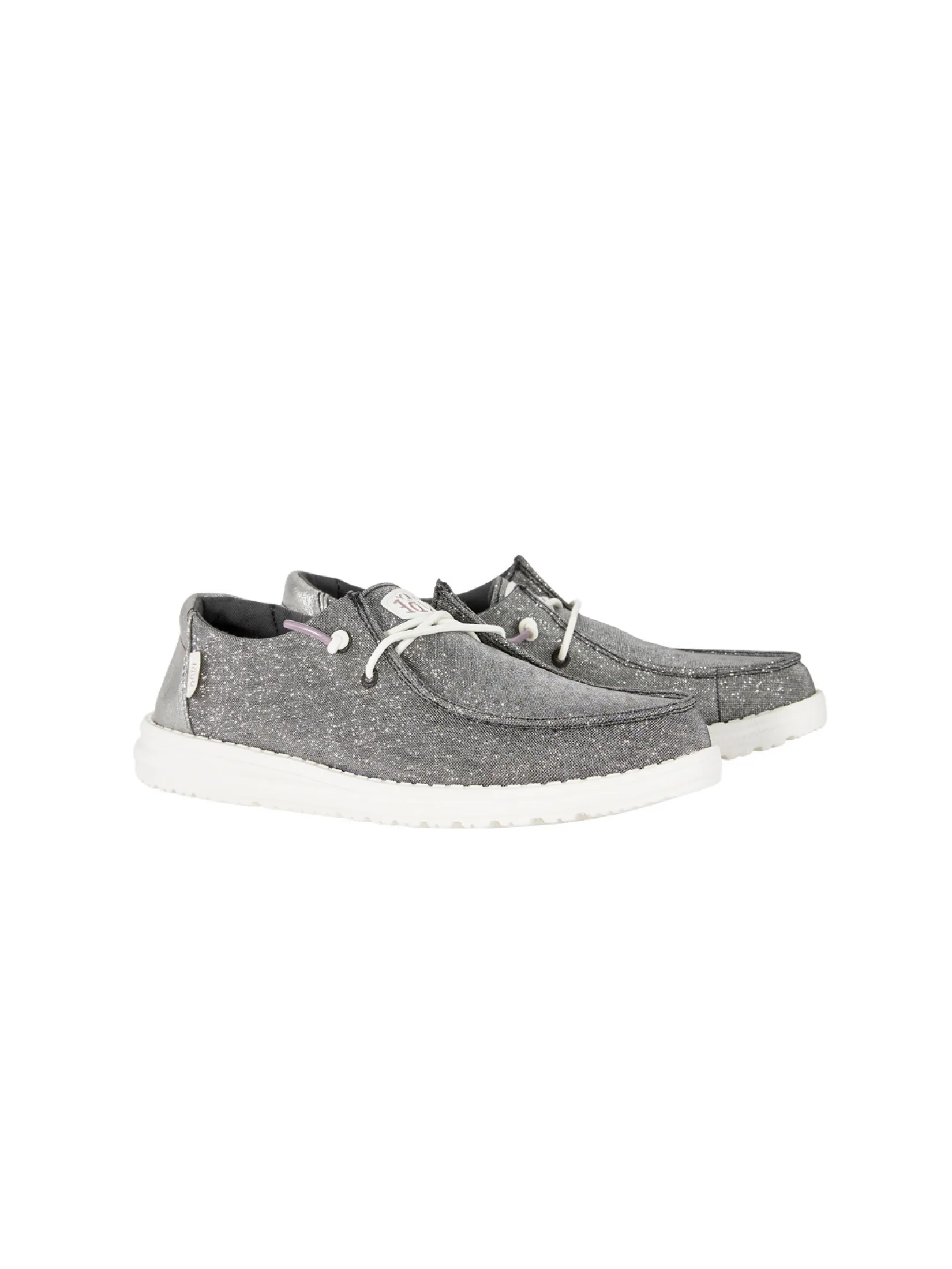 HEYDUDE WENDY METALLIC SPARKLE - CHARCOAL HEYDUDE WENDY METALLIC SPARKLE - CHARCOAL