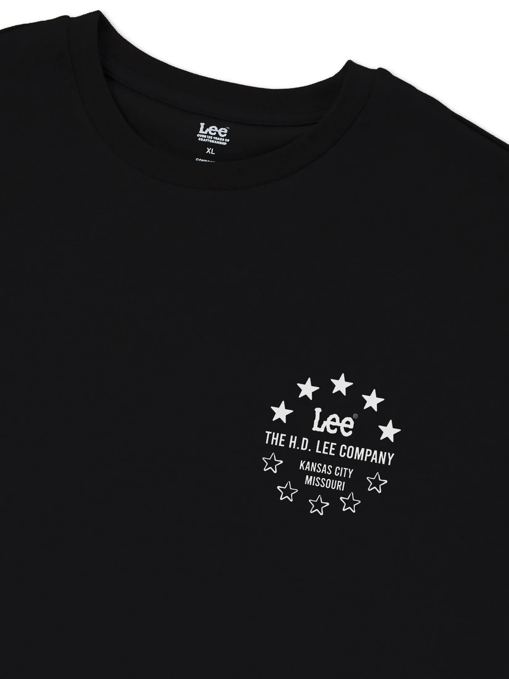 LEE Men's Tee Short Sleeve Comfort Fit Black LEE Men's Tee Short Sleeve Comfort Fit Black