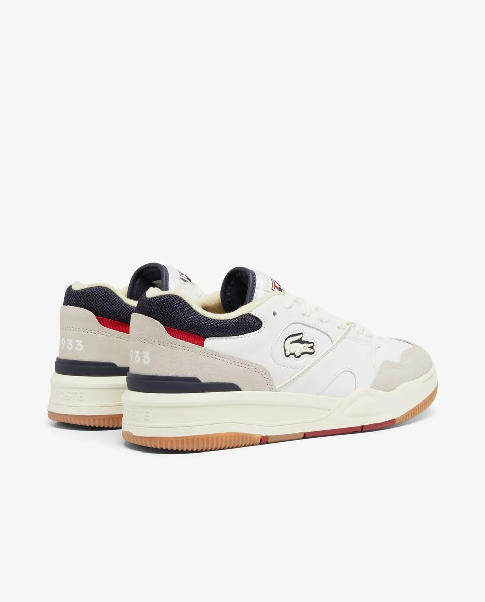 LACOSTE Men’s Lineshot Leather Sneakers White LACOSTE Men’s Lineshot Leather Sneakers White
