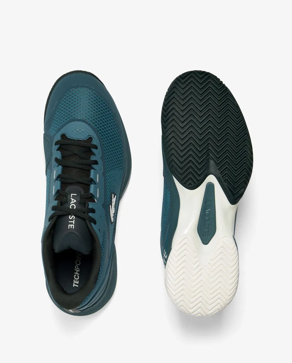 LACOSTE Dark Green Men’s Tech Point Tennis Shoes LACOSTE Dark Green Men’s Tech Point Tennis Shoes