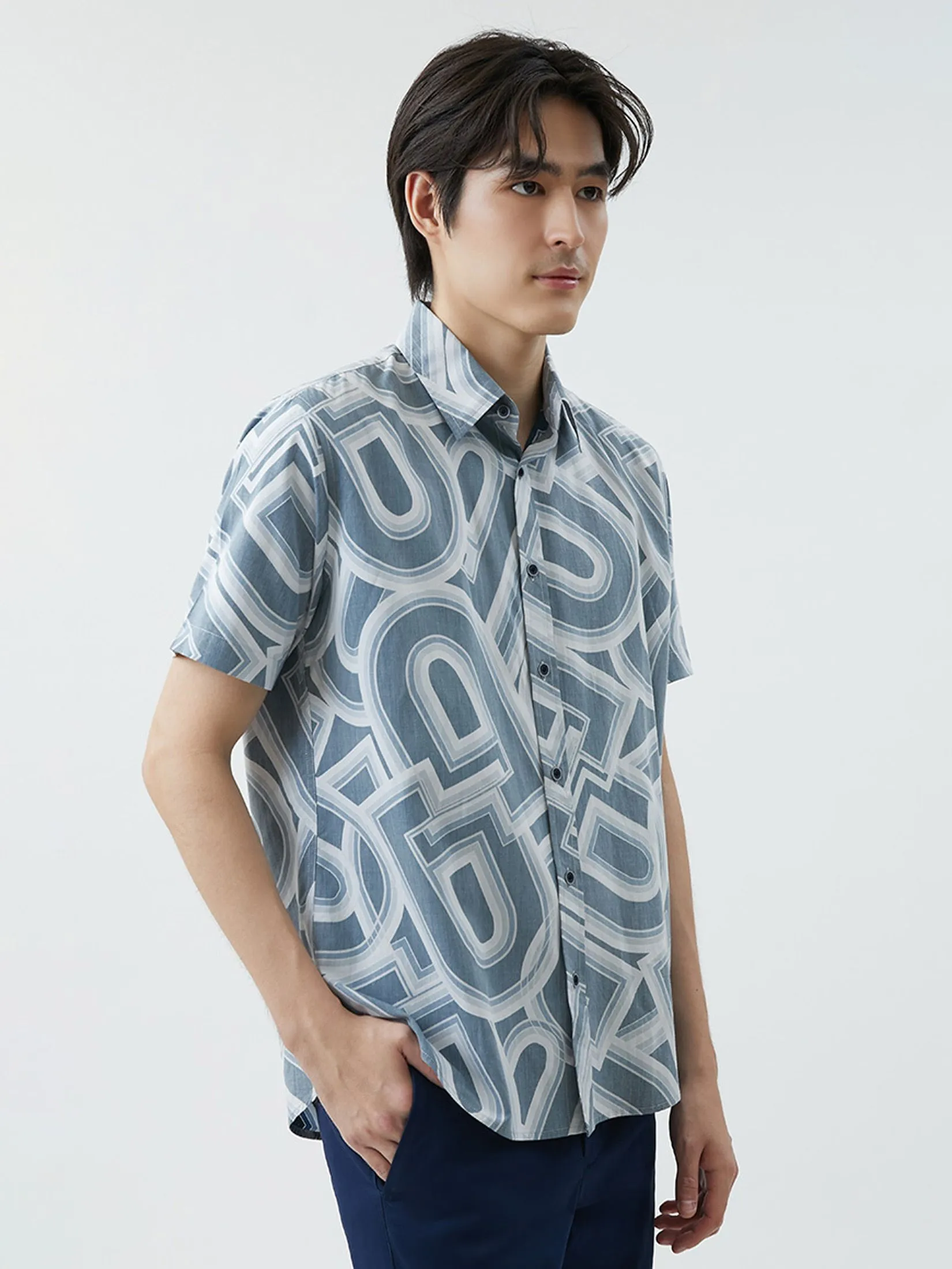 DAPPER DAPPER DP Iconic Layers Print Shirt Multicolor