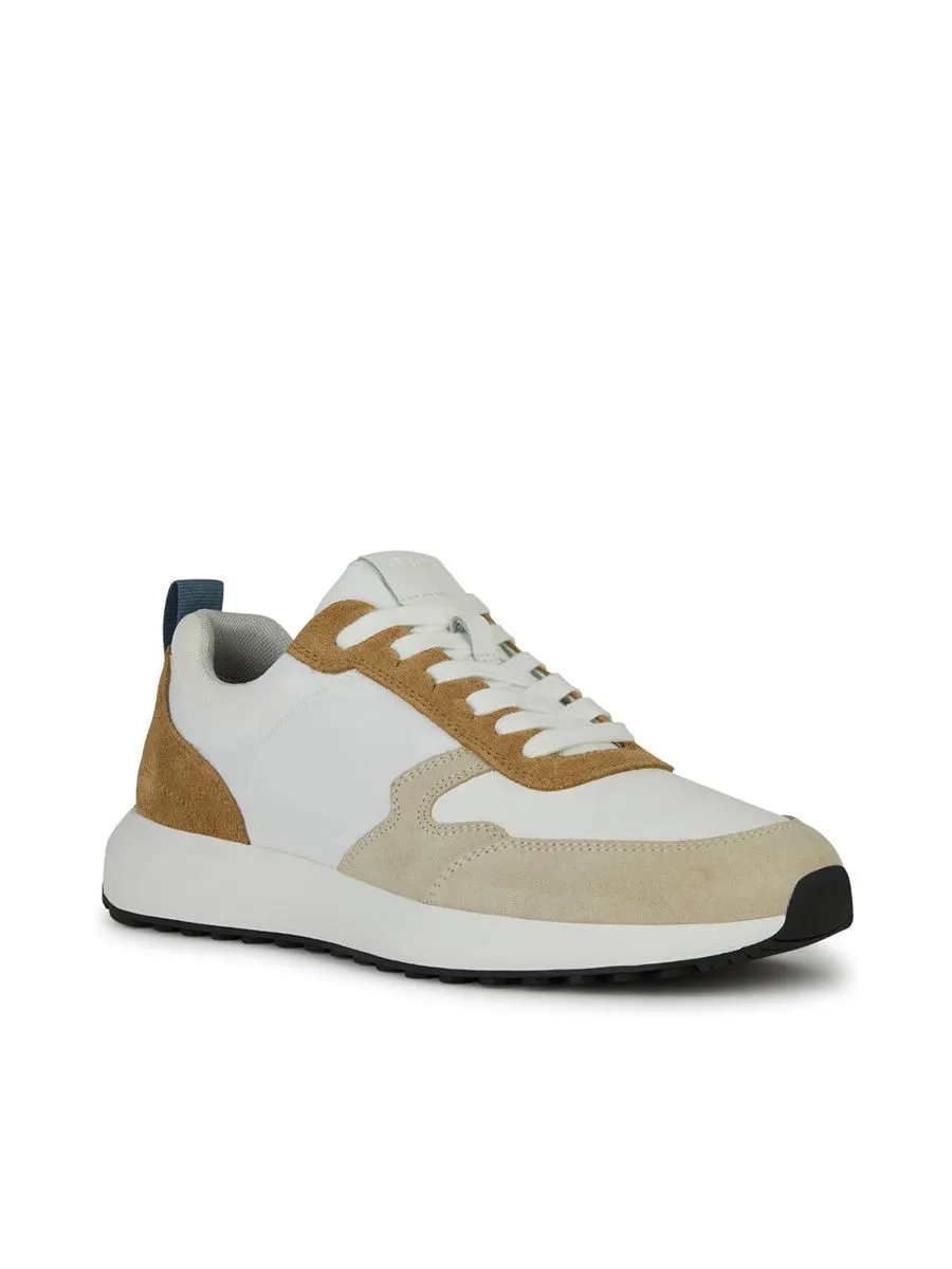 GEOX Men Sneaker U Volpiano LT Taupe/White GEOX Men Sneaker U Volpiano LT Taupe/White