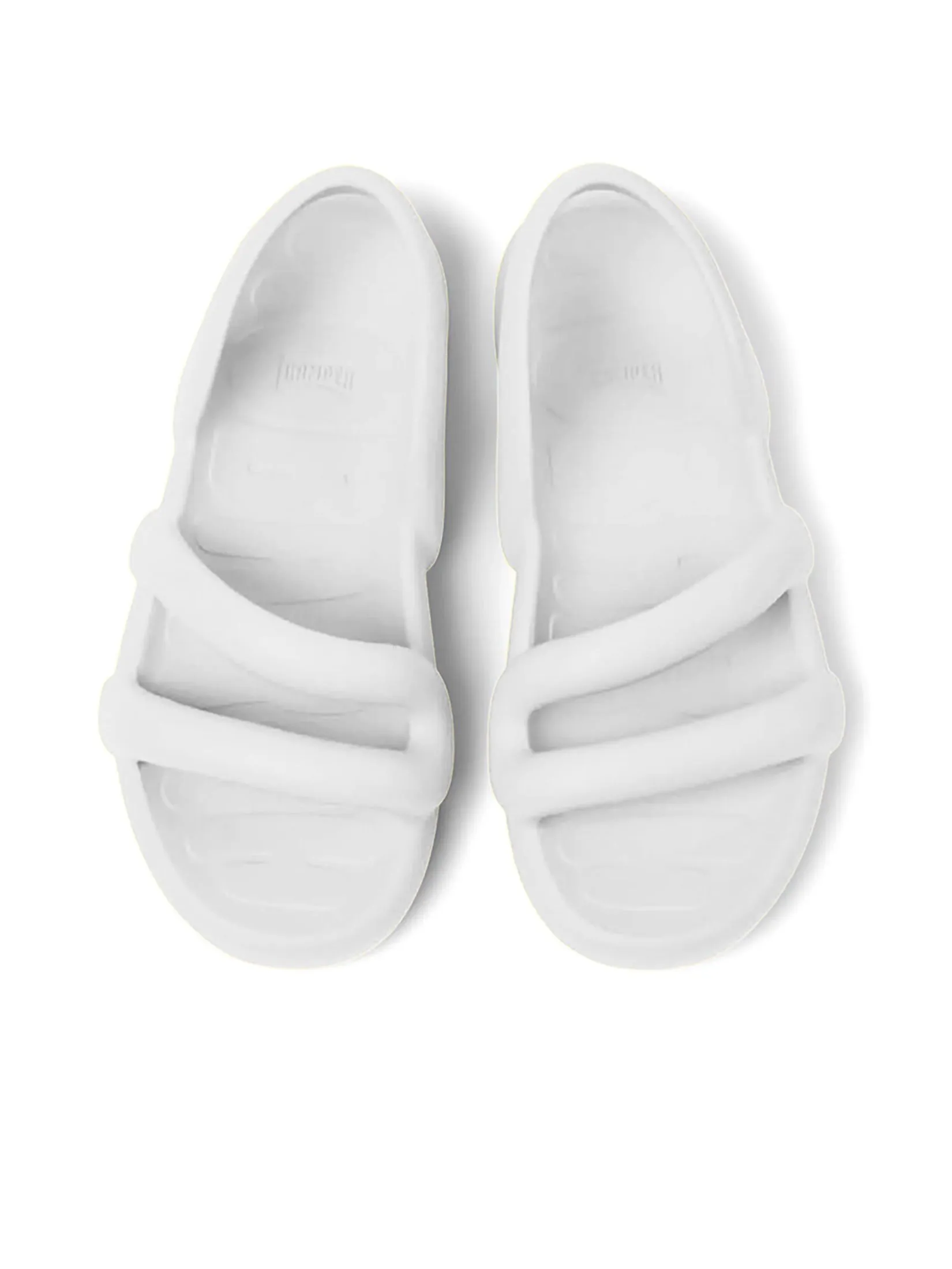 CAMPER Men Sandals Shoes Kobarah Flat White CAMPER Men Sandals Shoes Kobarah Flat White