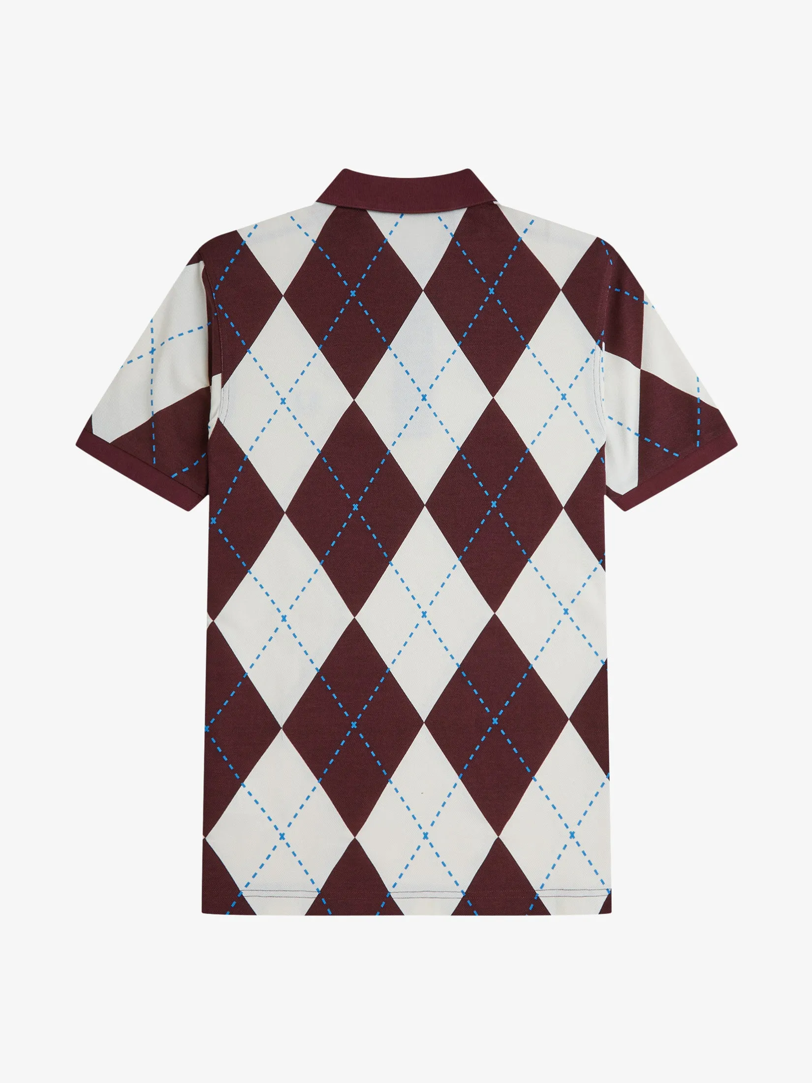 Fred Perry Men ARGYLE PRINT POLO SHIRT        Multicolor Fred Perry Men ARGYLE PRINT POLO SHIRT        Multicolor