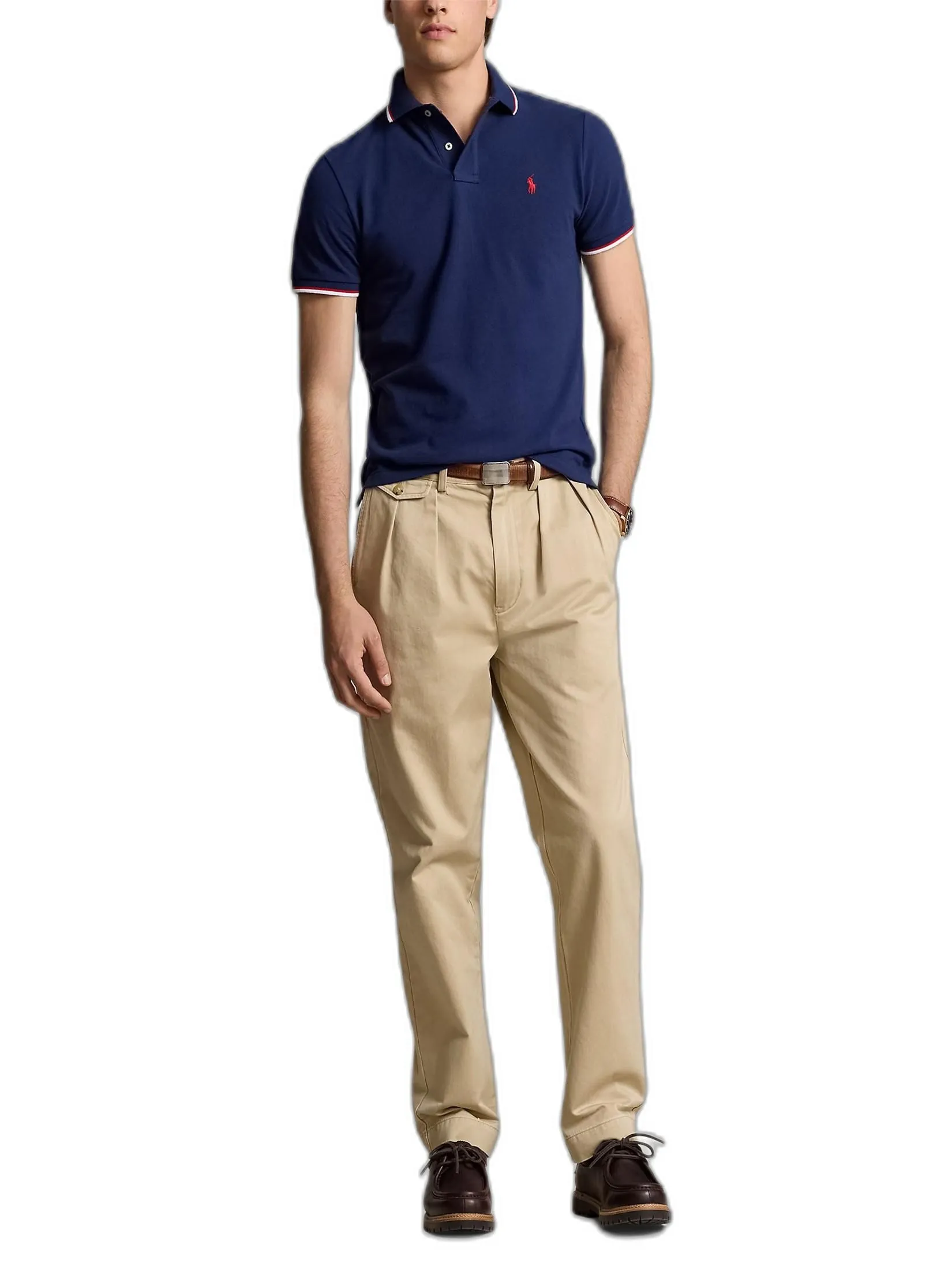POLO RALPH LAUREN Custom Slim Fit Mesh Polo Shirt MNPOKNI1N821358 400 BLUE POLO RALPH LAUREN Custom Slim Fit Mesh Polo Shirt MNPOKNI1N821358 400 BLUE