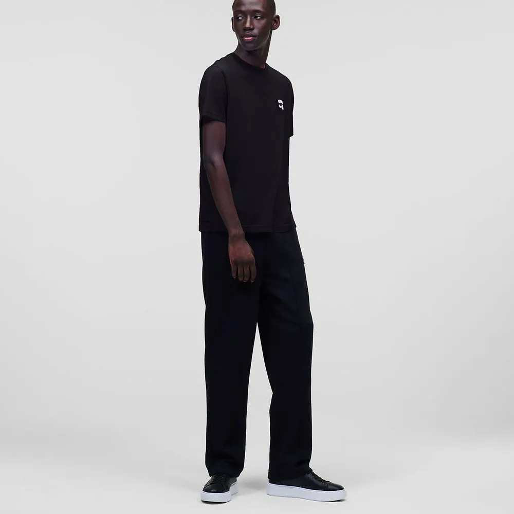 KARL LAGERFELD IKONIK 2.0 PATCH T-SHIRT BLACK KARL LAGERFELD IKONIK 2.0 PATCH T-SHIRT BLACK