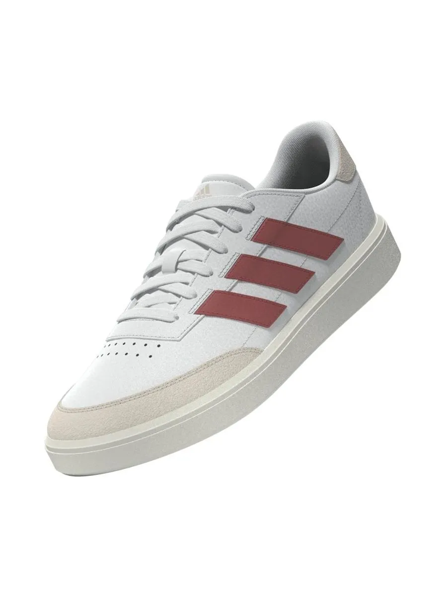 ADIDAS Men Sneaker Courtblock Ftwr White / Preloved Scarlet  / Wonder White ADIDAS Men Sneaker Courtblock Ftwr White / Preloved Scarlet  / Wonder White