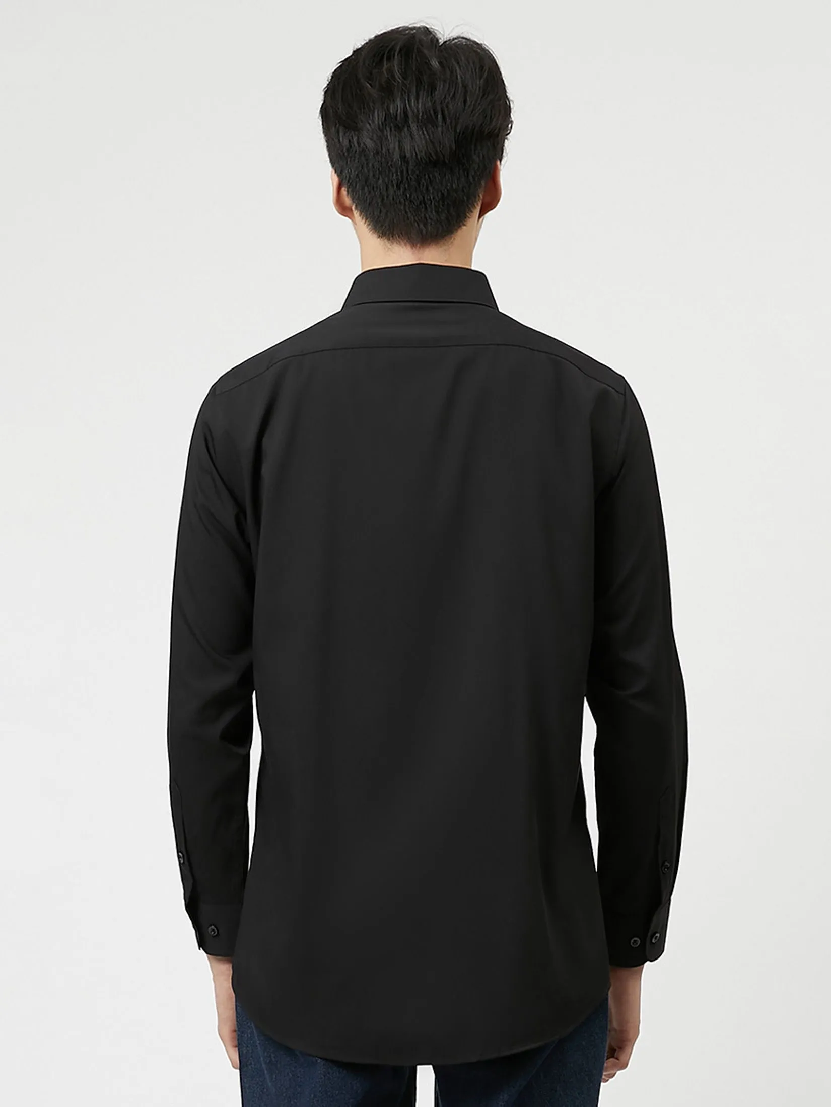 DAPPER DAPPER EASY CARE Regular Fit Shirt Black DAPPER DAPPER EASY CARE Regular Fit Shirt Black