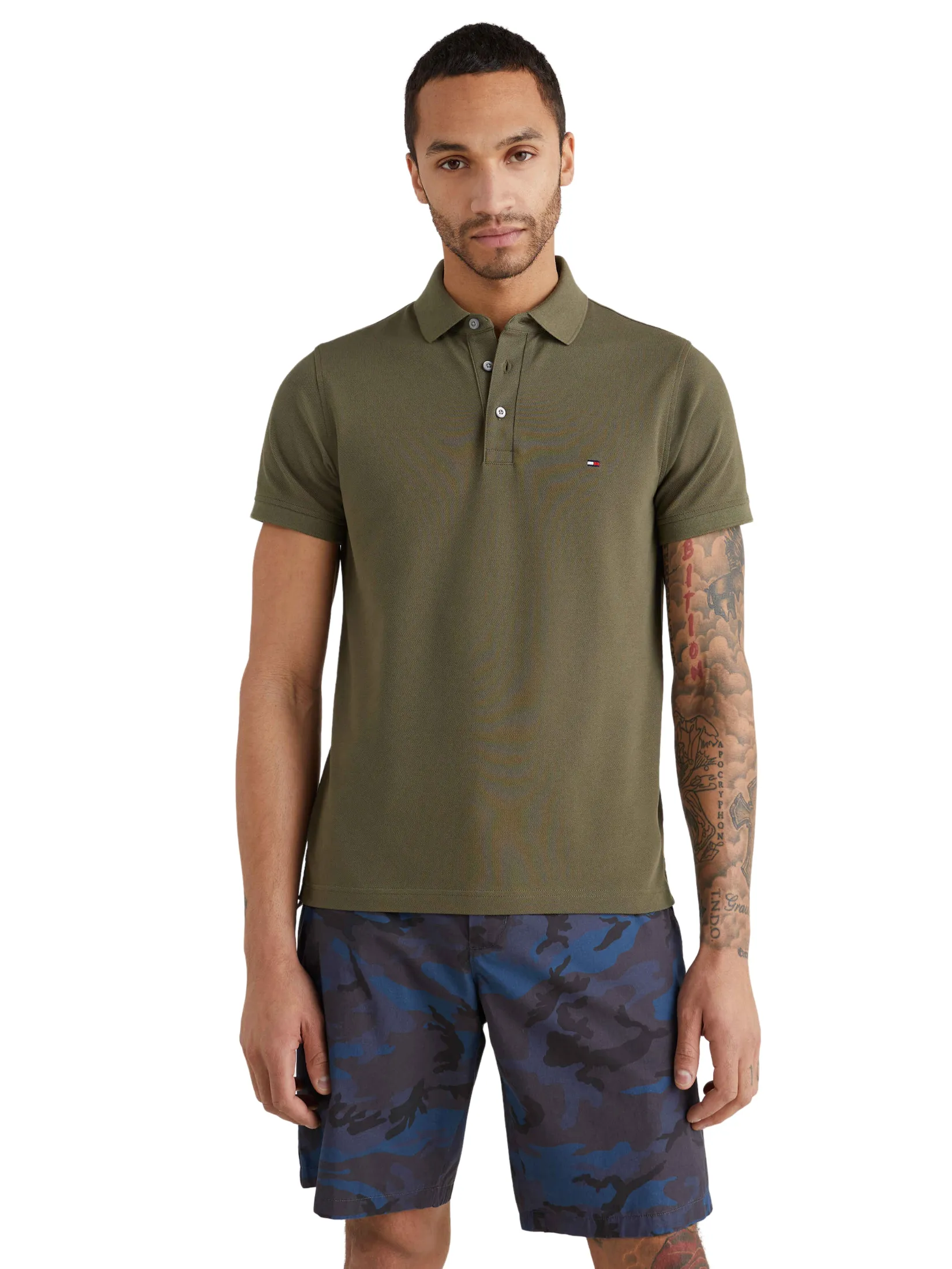 TOMMY HILFIGER Men POLO GREEN TOMMY HILFIGER Men POLO GREEN