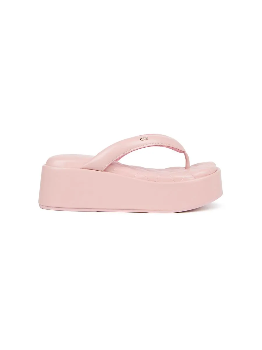 SHU WOMEN  PALETTE SOFT 2.5" BARE SKIN THONG WEDGES - NUDE SHU WOMEN  PALETTE SOFT 2.5" BARE SKIN THONG WEDGES - NUDE