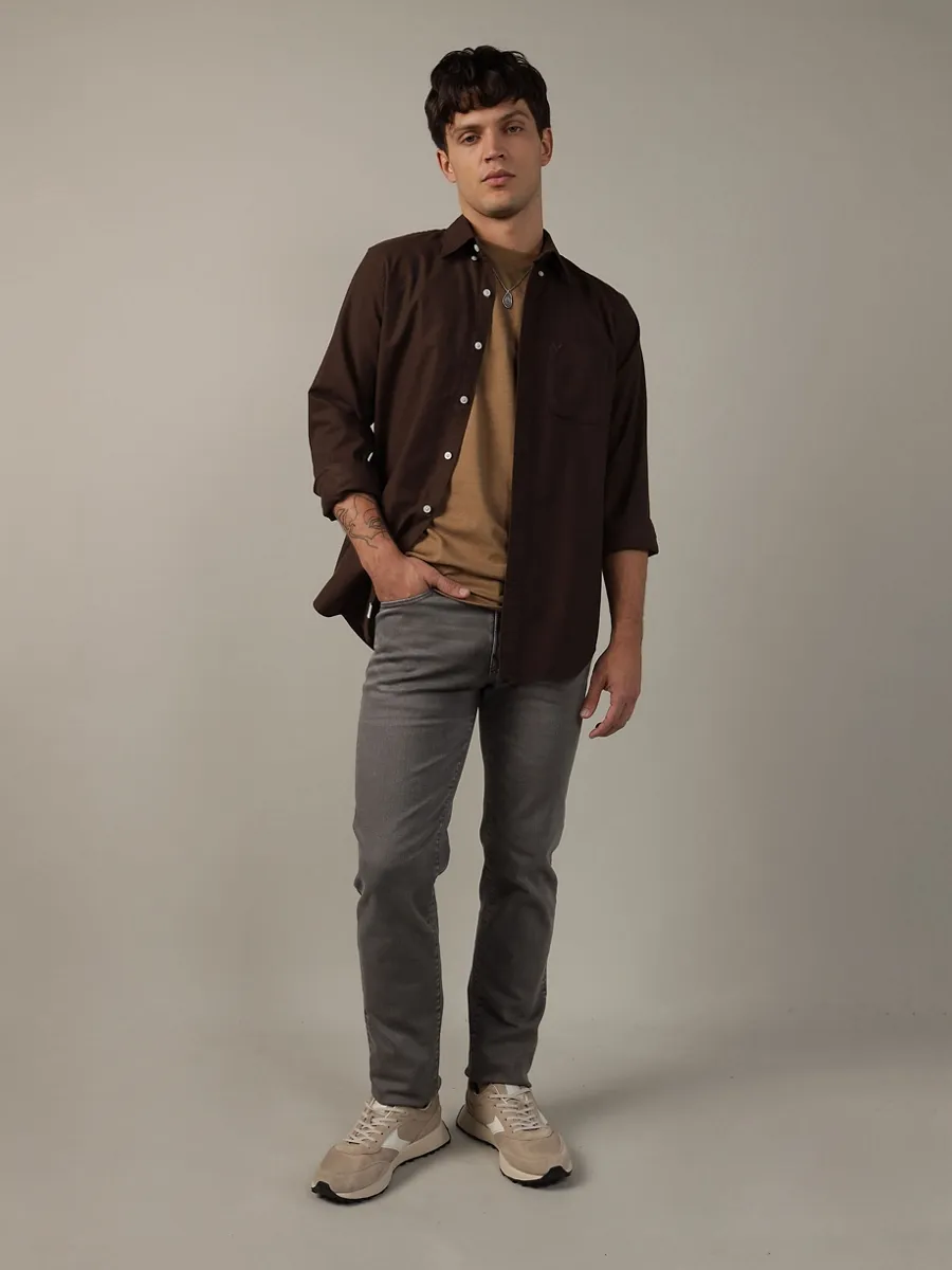 American Eagle MEN INT SF BTD PC DYE OXFORD W EAGLE 200 BROWN American Eagle MEN INT SF BTD PC DYE OXFORD W EAGLE 200 BROWN