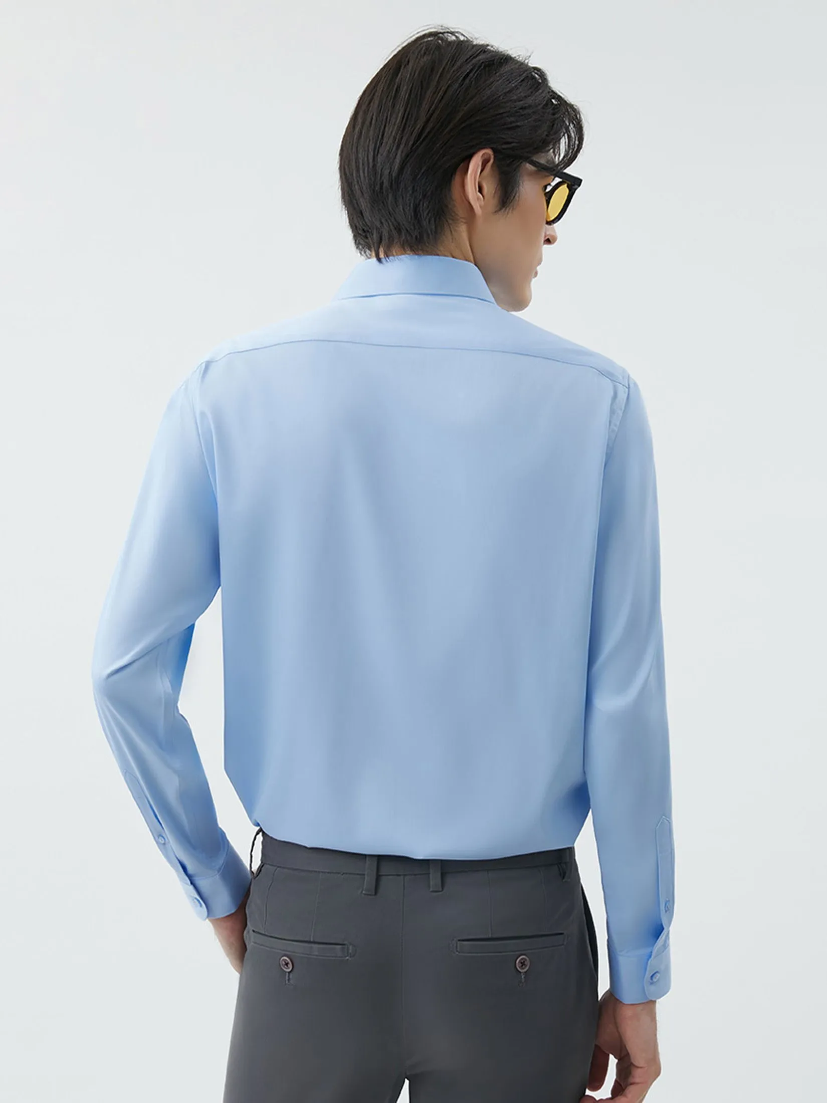 DAPPER DAPPER NO MORE IRON Regular Fit Shirt Blue DAPPER DAPPER NO MORE IRON Regular Fit Shirt Blue