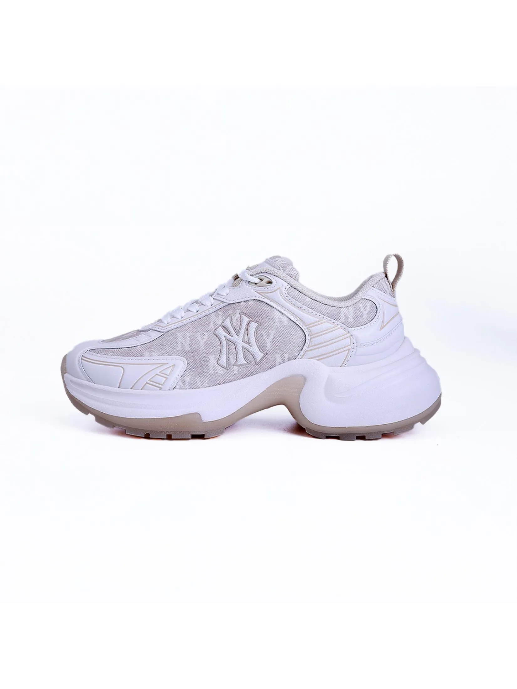MLB Sneakers Unisex Xlg Chunky Denim Monogram Model 3ASHW065N 50BGS Beige MLB Sneakers Unisex Xlg Chunky Denim Monogram Model 3ASHW065N 50BGS Beige