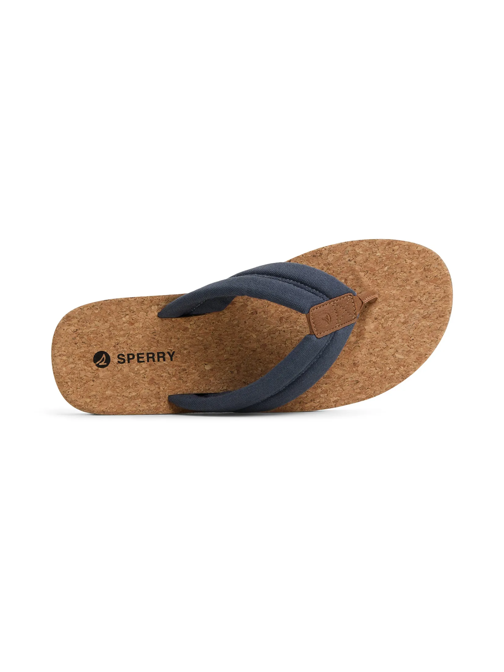 SPERRY MEN NAVY PORTO PADDED CORK THONG SAND SPERRY MEN NAVY PORTO PADDED CORK THONG SAND