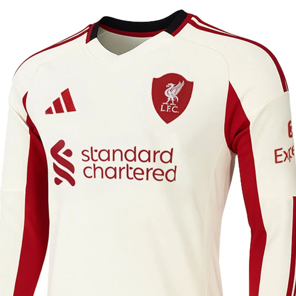 ADIDAS Men Liverpool FC Away 2025/26 Long Sleeve Jersey White - AD001AP274ENTH