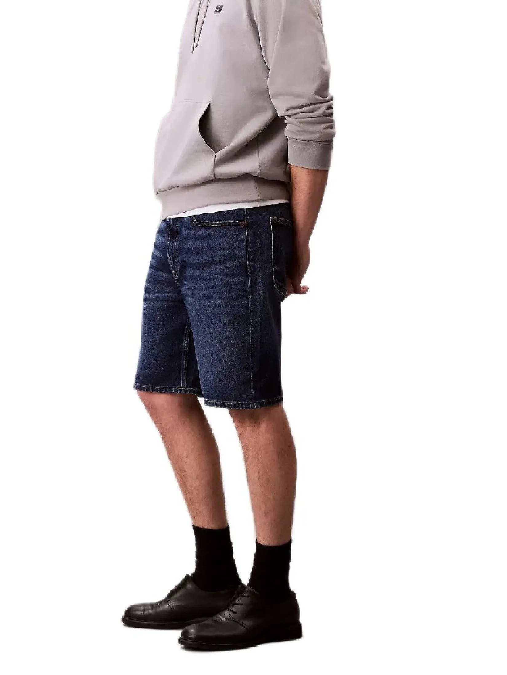 CALVIN KLEIN Men's Standard Denim COOLMAX® Shorts Deep Blue CALVIN KLEIN Men's Standard Denim COOLMAX® Shorts Deep Blue